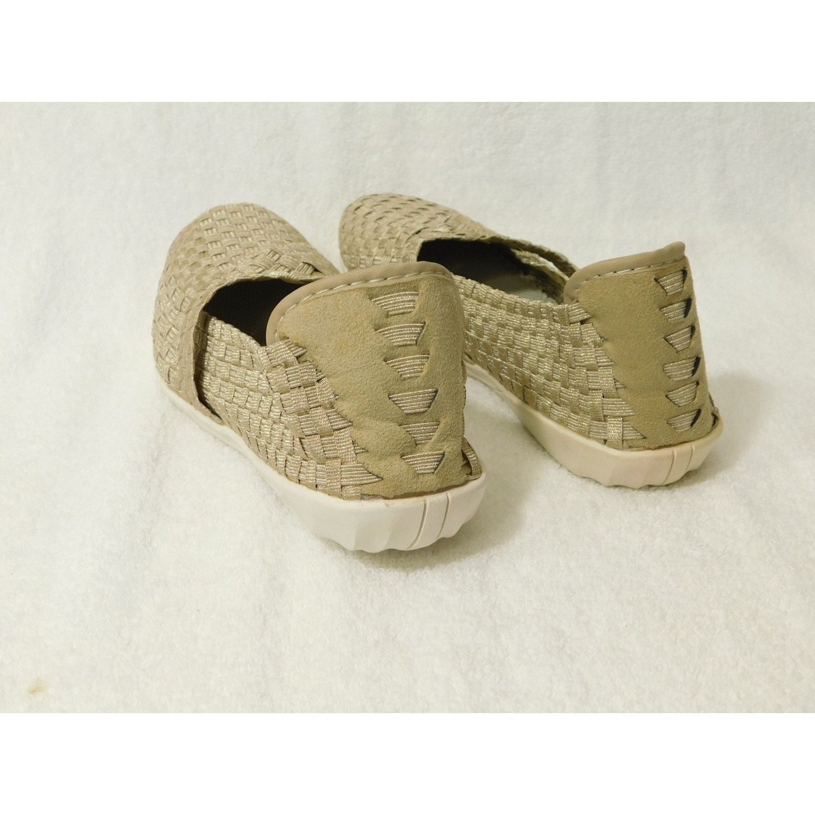 Other Bernie Mev Light Gold Woven Technology Memory Form Shoes 7 M Size US 7 / IT 37 - 3 Thumbnail