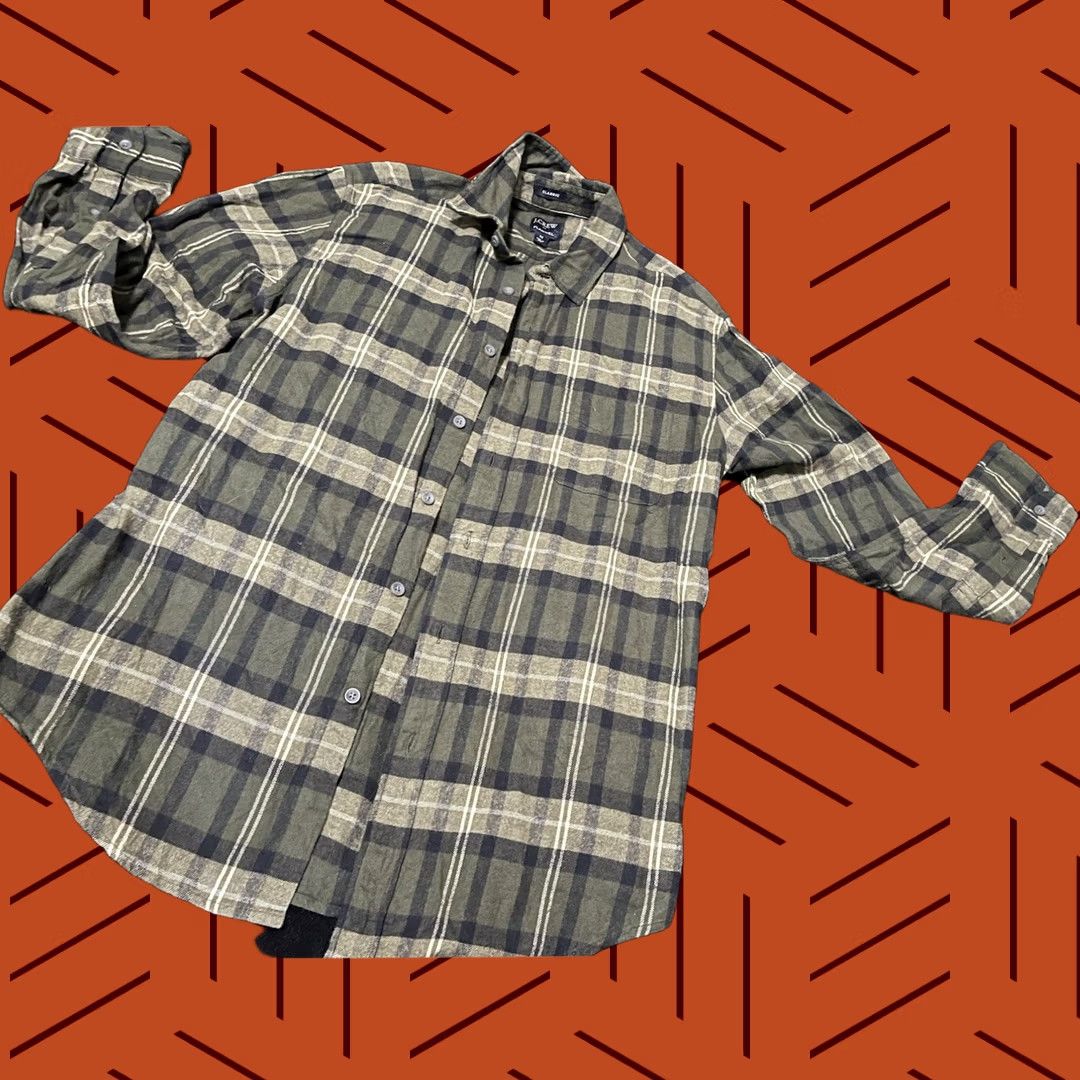 J.Crew J.Crew Classic Plaid Flannel Shirt Men Size M Green Long Sleeve Collared Size US M / EU 48-50 / 2 - 1 Thumbnail