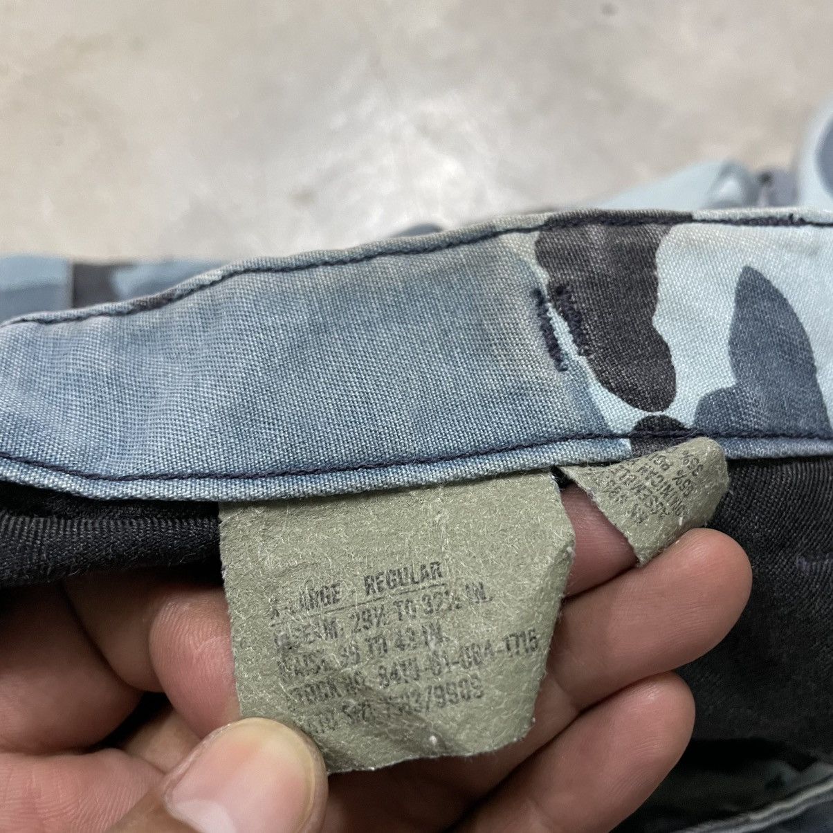 Vintage 🔴 Vintage Propper Blue Camo Cargo Pant 🔴 Size US 40 / EU 56 - 10 Thumbnail