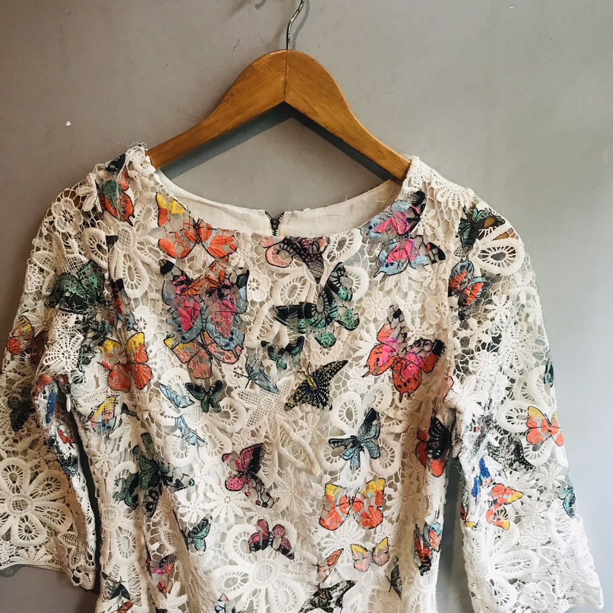 If Six Was Nine × Seditionaries Japanese Butterfly Lace Dress Size S / US 4 / IT 40 - 2 Thumbnail