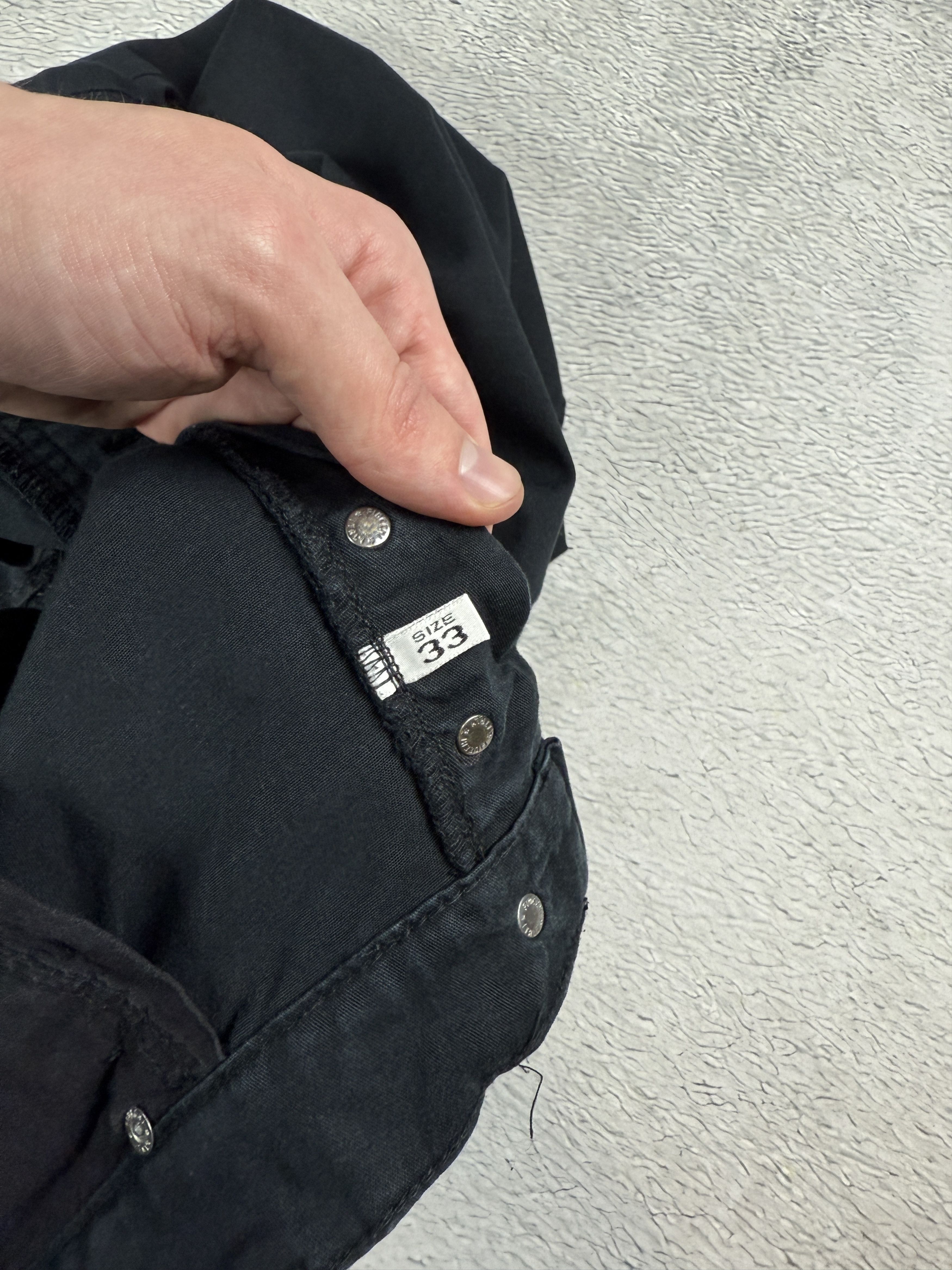 Armani Armani Jeans J14 Comfort Fit Pants Black Straight Leg Size US 33 - 11 Thumbnail