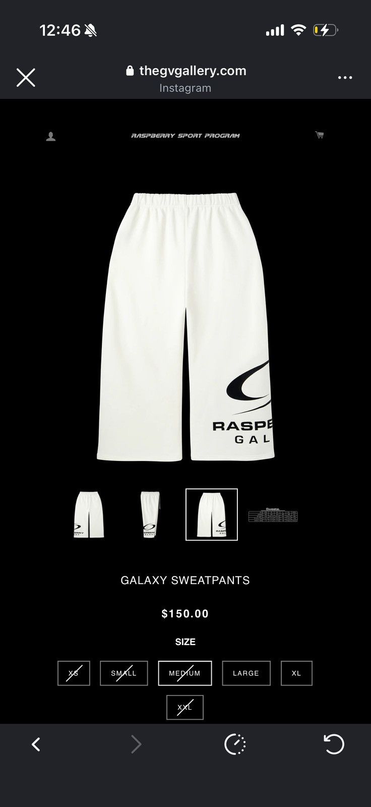 The GV Gallery Gv Gallery Galaxy Sweatpants Size US 33 - 6 Thumbnail