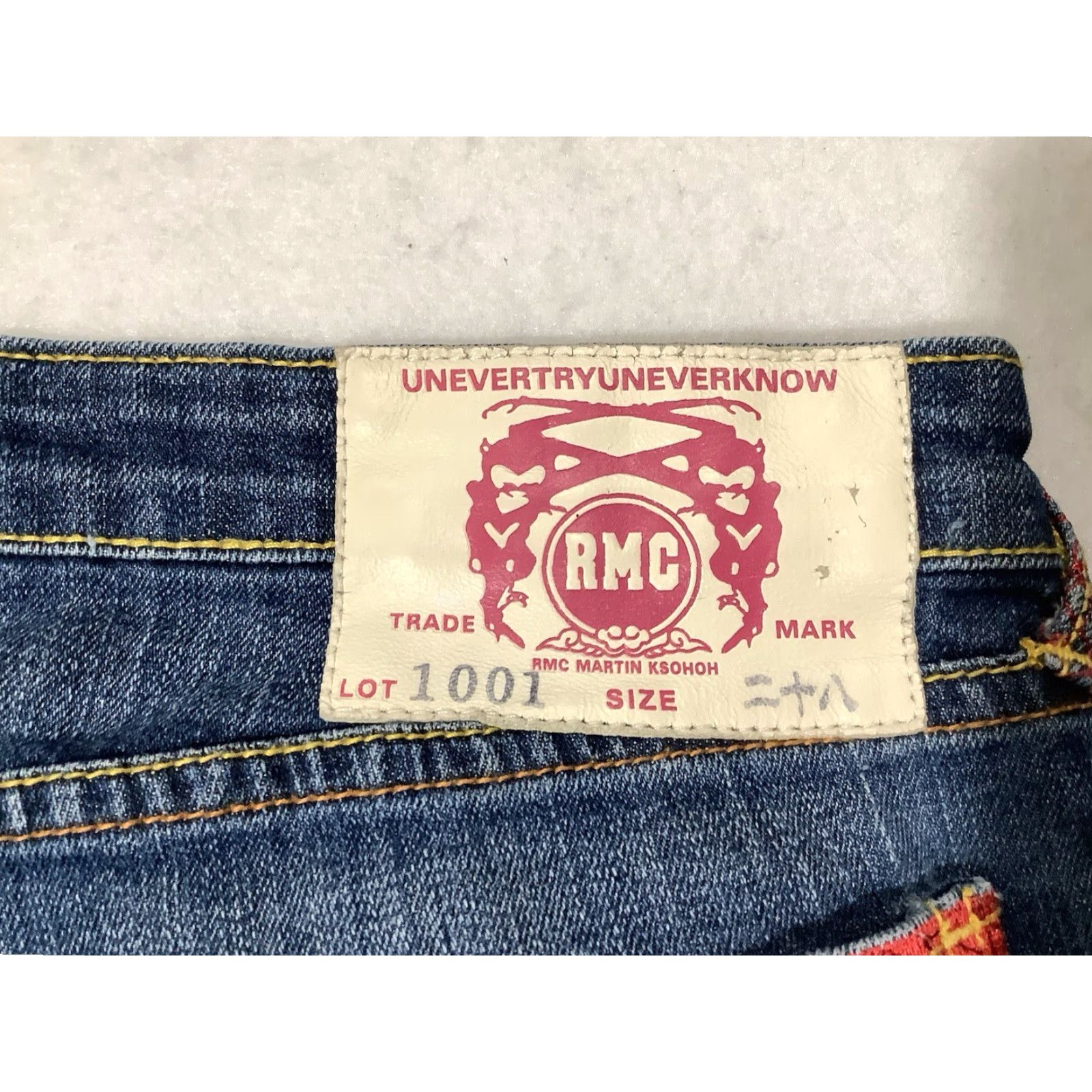 Vintage Martin Red Monkey RMC Martin Ksohoh Denim Jeans Womens Blue 28 Bootcut Jeans Size 28" / US 6 / IT 42 - 3 Thumbnail