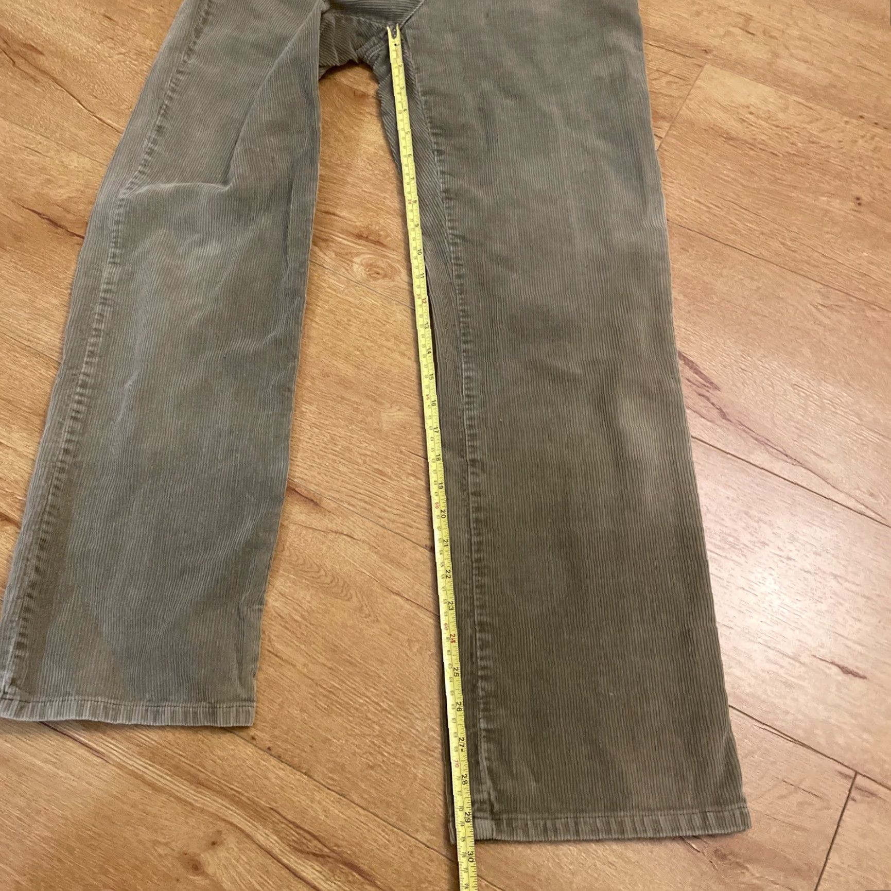 American Eagle Outfitters VINTAGE American Eagle Outfitters Corduroy Pants 6 High Rise Boot Flare Tan Womens Down to 2000s Y2K Baggy Hip Hop Casual Clean Beige Pants Size 28" / US 6 / IT 42 - 7 Thumbnail