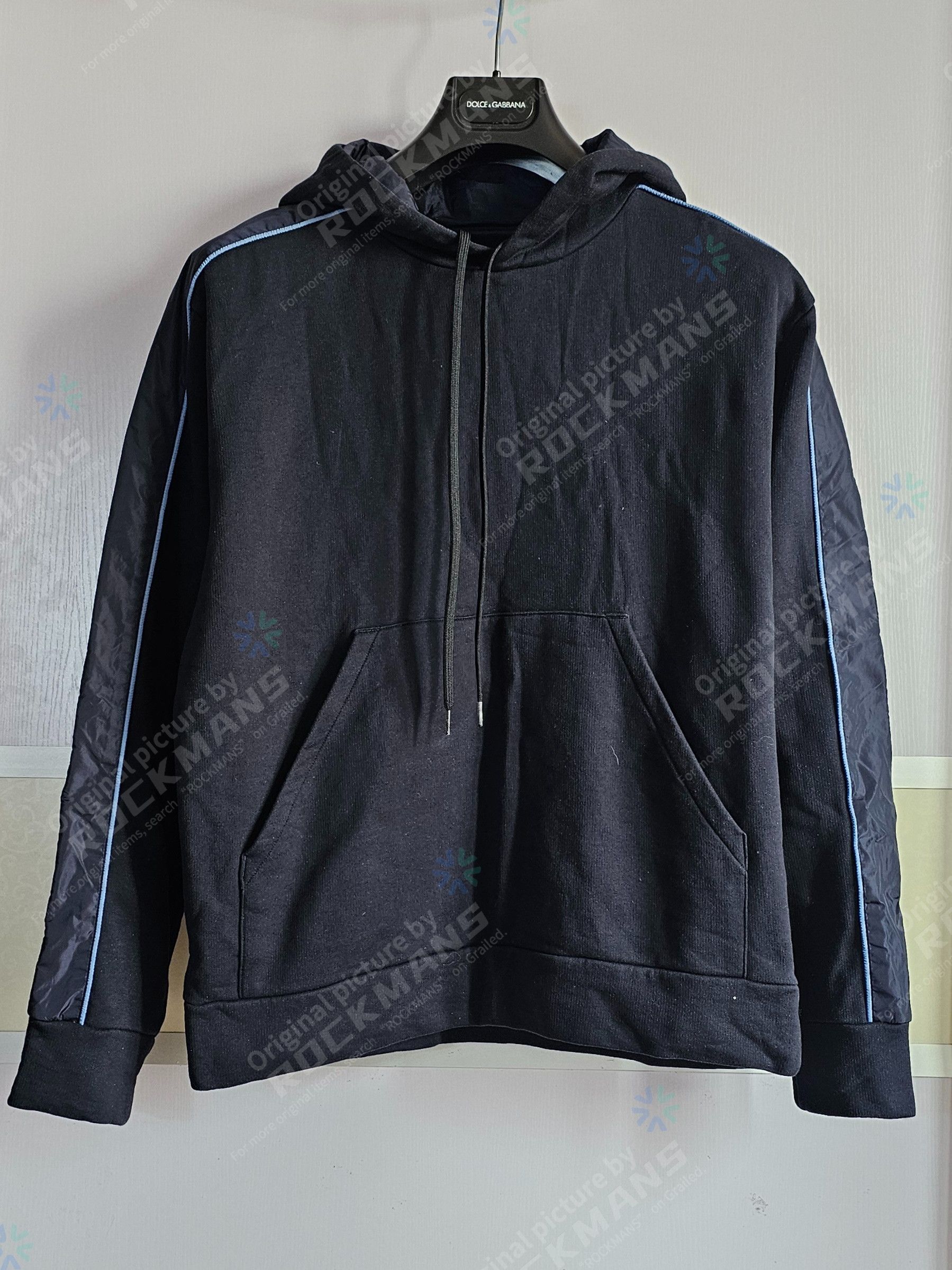 Prada Prada Milano Rubber Triangle Nylon Piped Panel Hoodie Size L Size US L / EU 52-54 / 3 - 1 Thumbnail