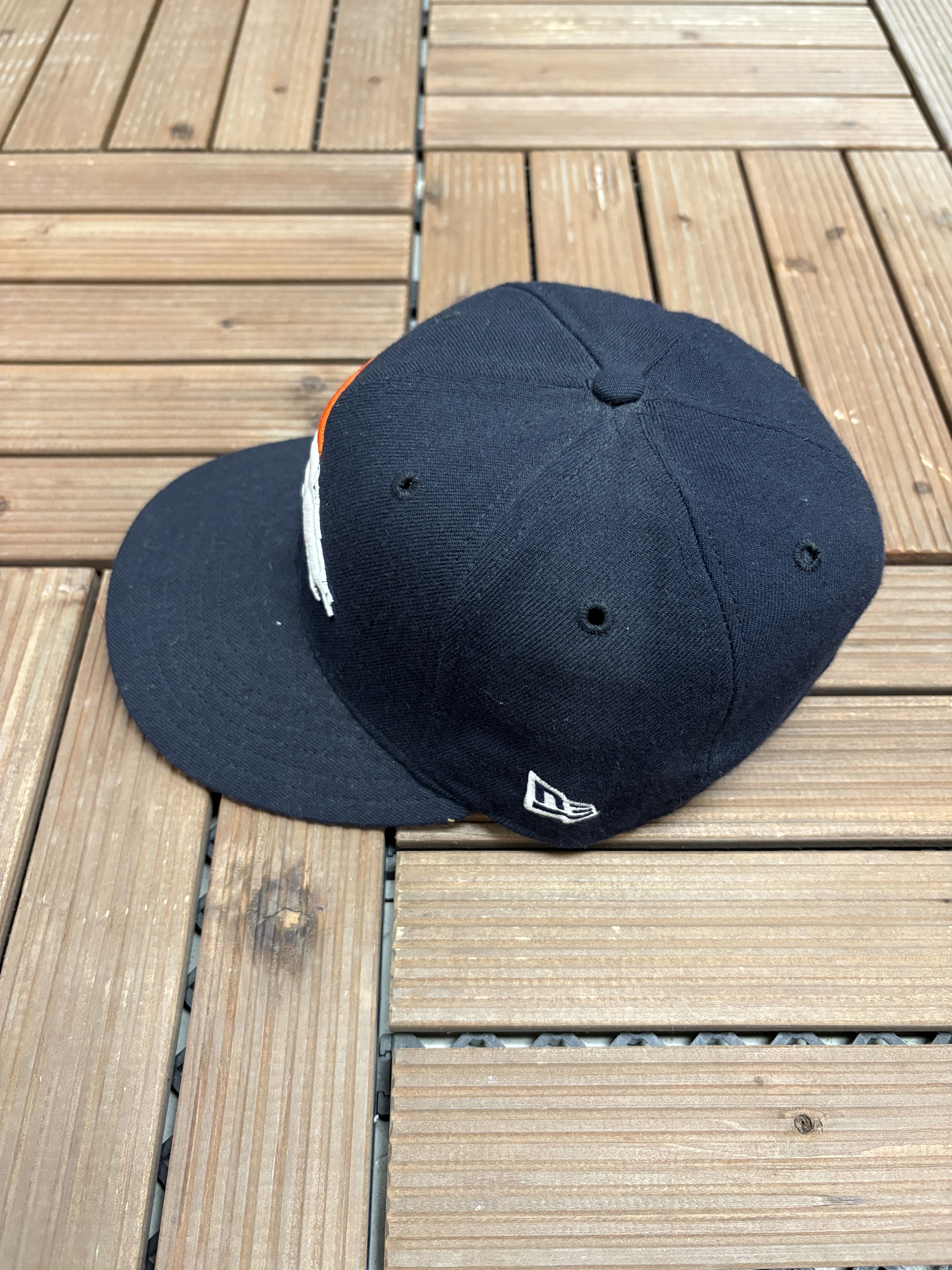 New Era × Vintage Denver Broncos Vintage Blue Hat Cap Size 6 7/8 Size ONE SIZE - 4 Thumbnail