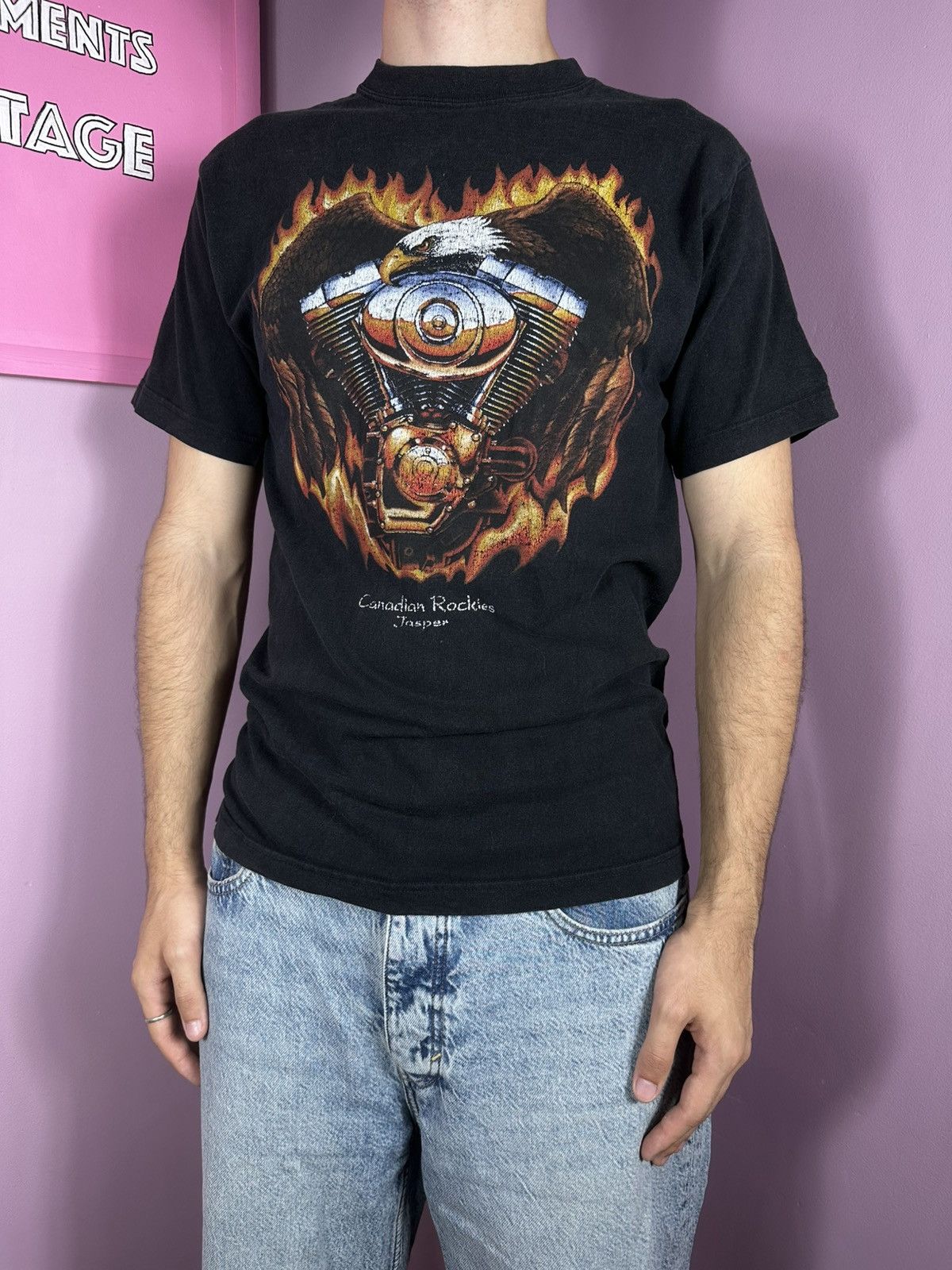 Other Canadian Rockies Jasper Copper Vintage Tee Bike Flame Size US M / EU 48-50 / 2 - 2 Thumbnail