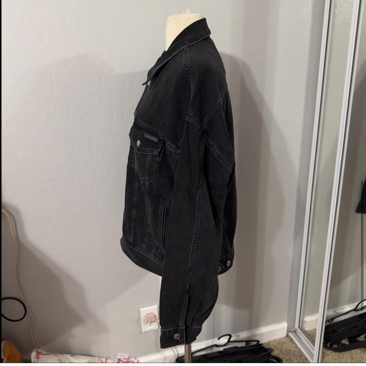 Calvin Klein NWT Calvin Klein Black Denim Trucker Jacket Size US S / EU 44-46 / 1 - 6 Thumbnail