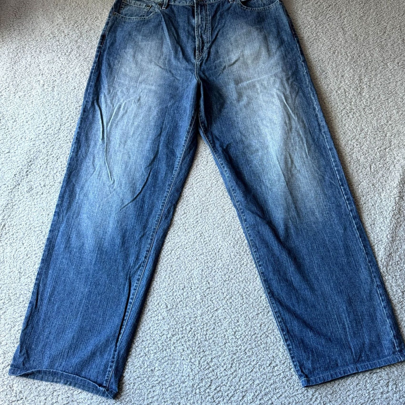 Sean John VINTAGE Sean John Jeans Mens 42 T Tall Blue Denim Straight Loose Hip Hop Grunge Special: 90s Theme Size US 42 / EU 58 - 5 Thumbnail