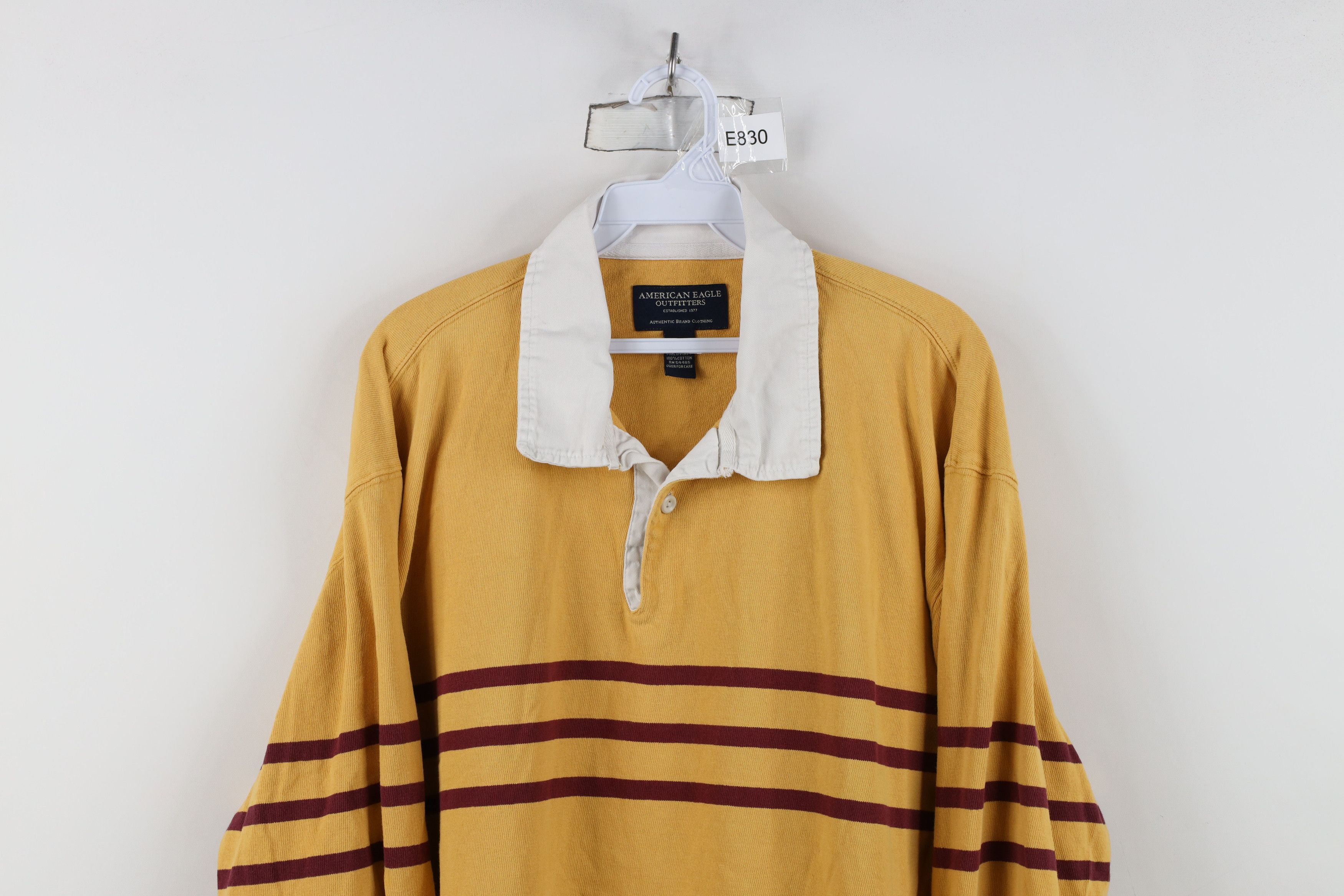 American Eagle Outfitters Vintage American Eagle Outfitters Long Sleeve Rugby Polo Size US XL / EU 56 / 4 - 2 Thumbnail