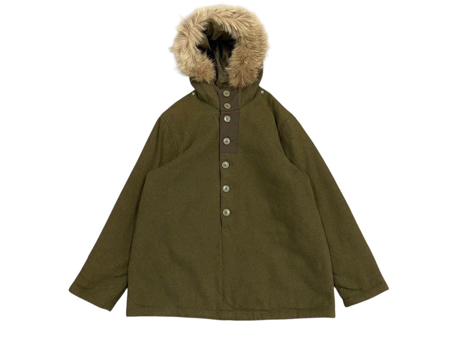 Edifice Japan Edifice Olive Green Hooded Coat with Faux Fur LGB Style Size US M / EU 48-50 / 2 - 1 Thumbnail