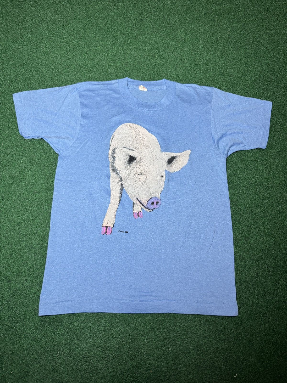 Vintage Vintage Pig Animal Print 80s 18x25 Sm/med 50/50 T Shirt Size US M / EU 48-50 / 2 - 1 Thumbnail