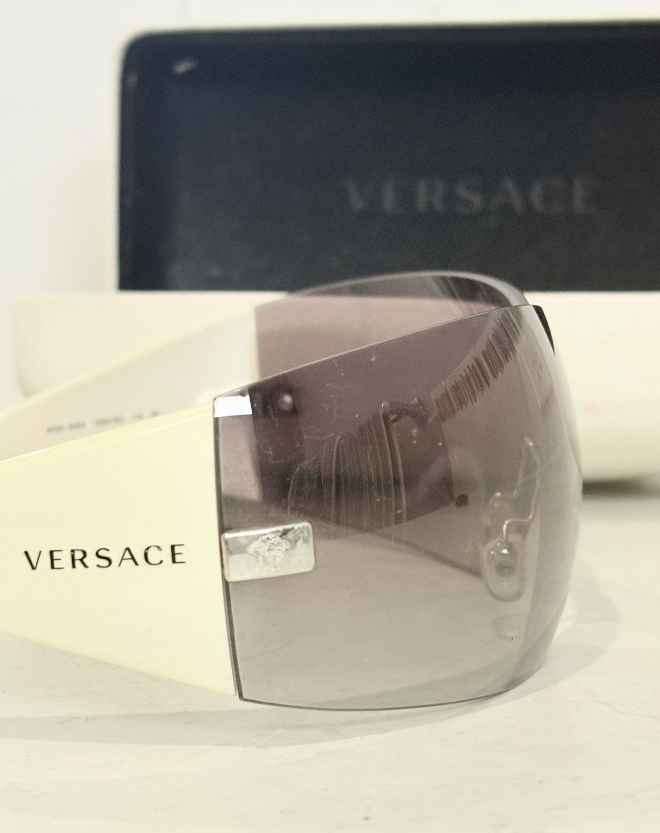 Versace Versace sheild sunglasses Size ONE SIZE - 3 Thumbnail
