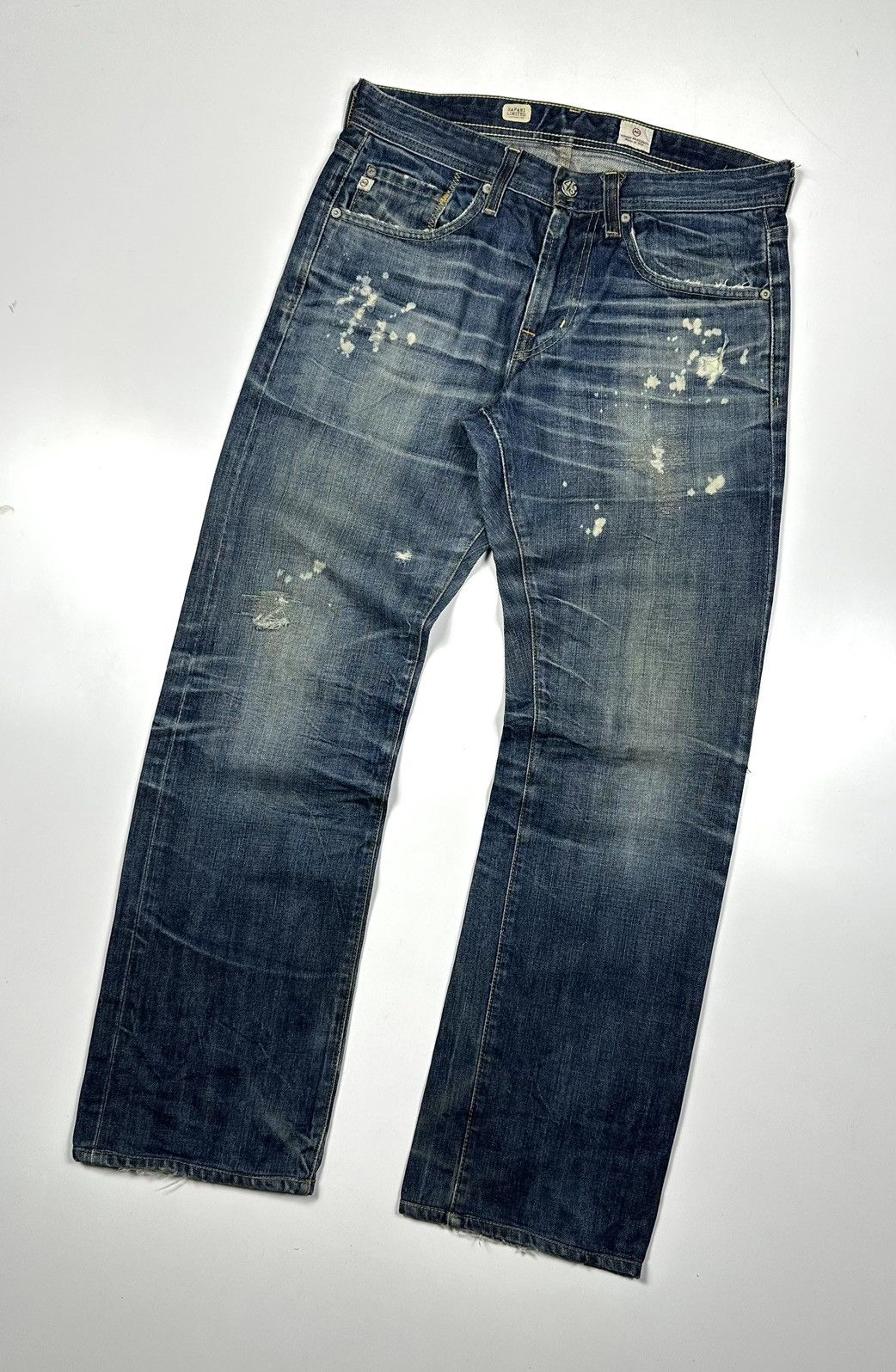 AG Adriano Goldschmied Adriano Goldschmied Safari Limited Tambourined Denim Jeans Size US 30 / EU 46 - 8 Thumbnail