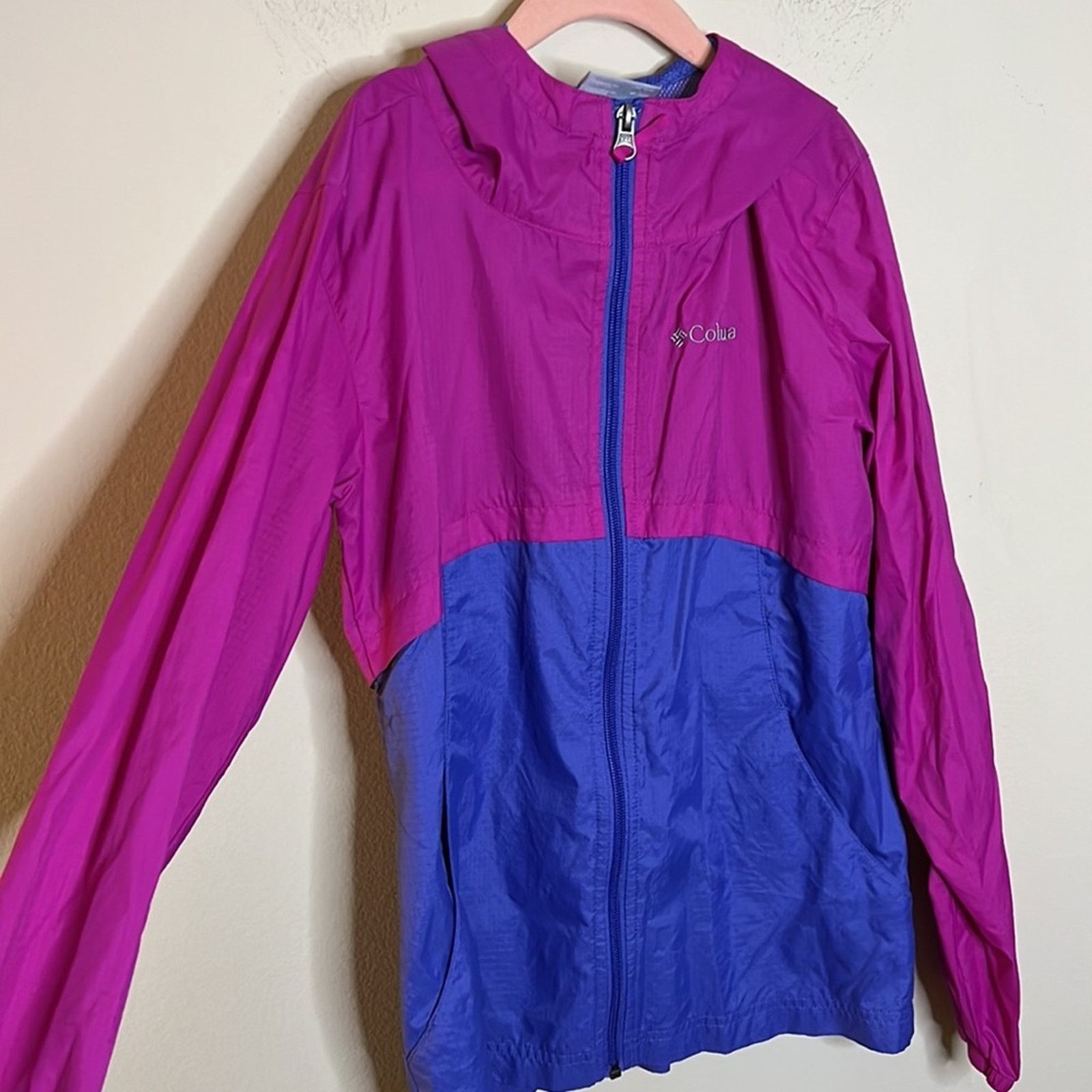 Columbia Columbia Girls Purple/Pink Colorblock Windbreaker Size 10/12 Size M / US 6-8 / IT 42-44 - 3 Thumbnail