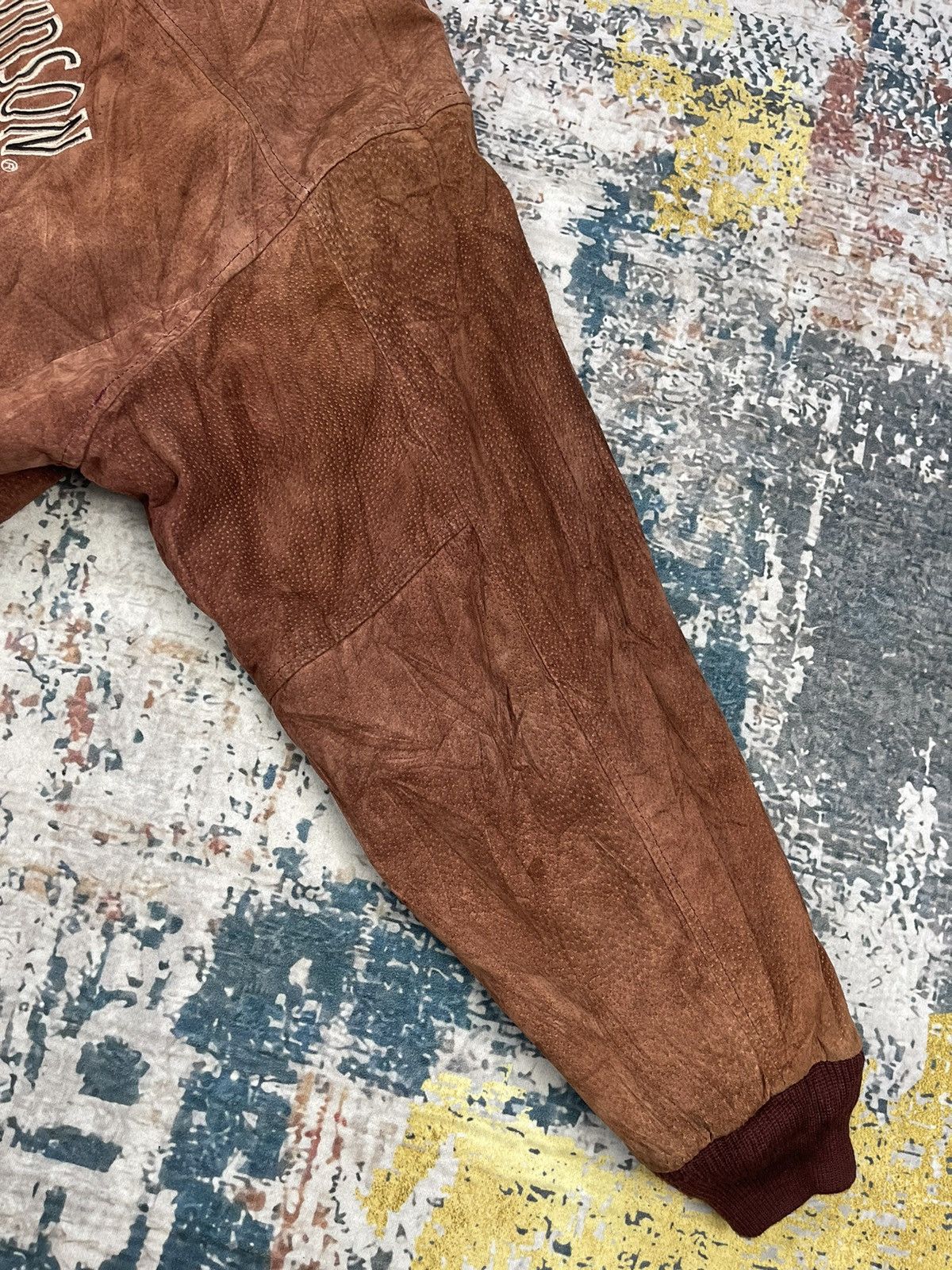 Harley Davidson Vtg Harley Davidson V-Twin Power Leather Bombers Size US XXL / EU 58 / 5 - 8 Thumbnail