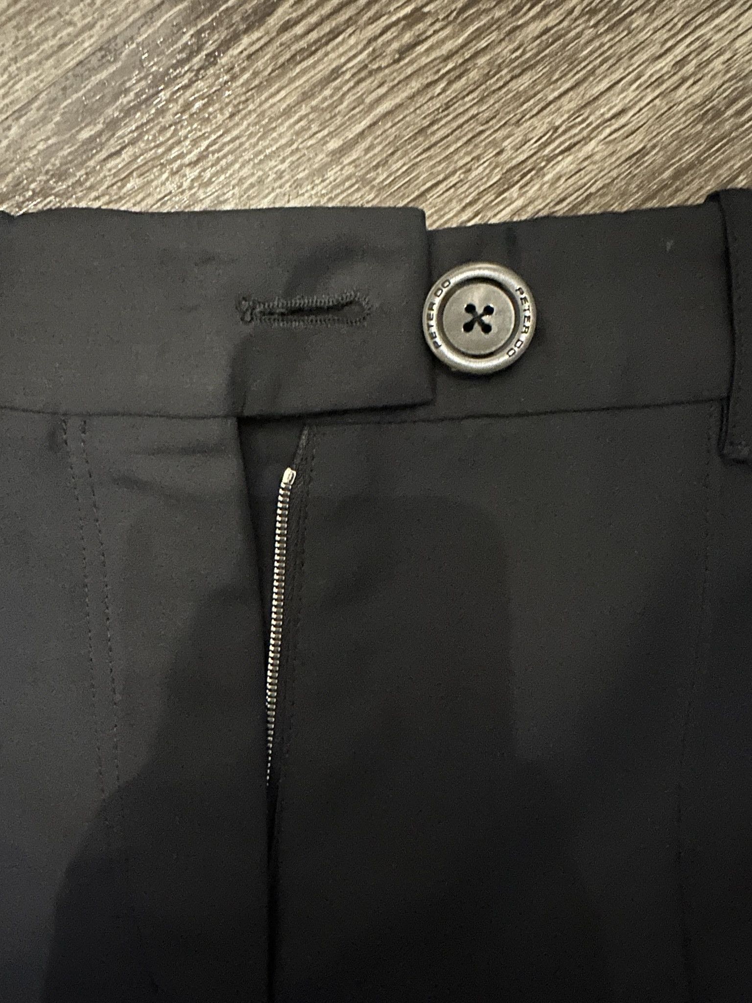 Peter Do Straight Leg Black Trouser Pant Size 36R - 2 Thumbnail