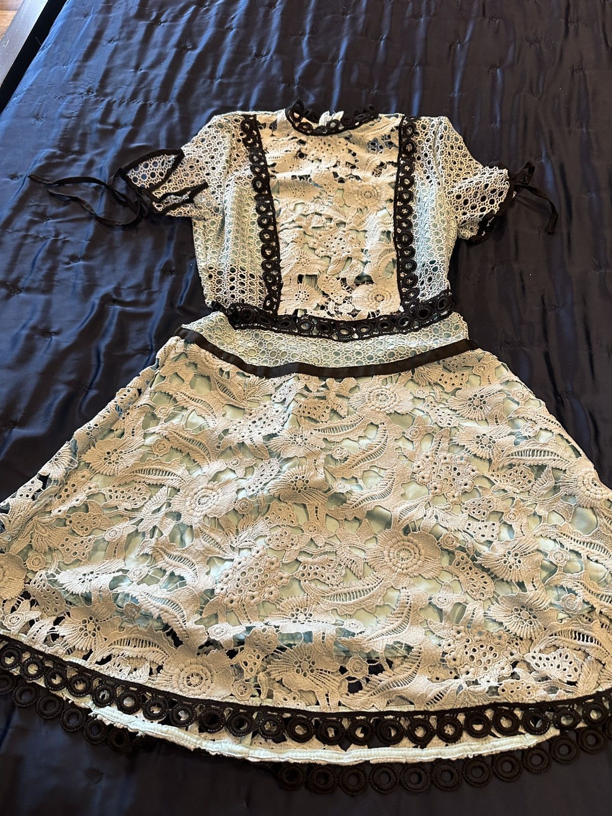 Other Lace Dress Size S / US 4 / IT 40 - 2 Thumbnail