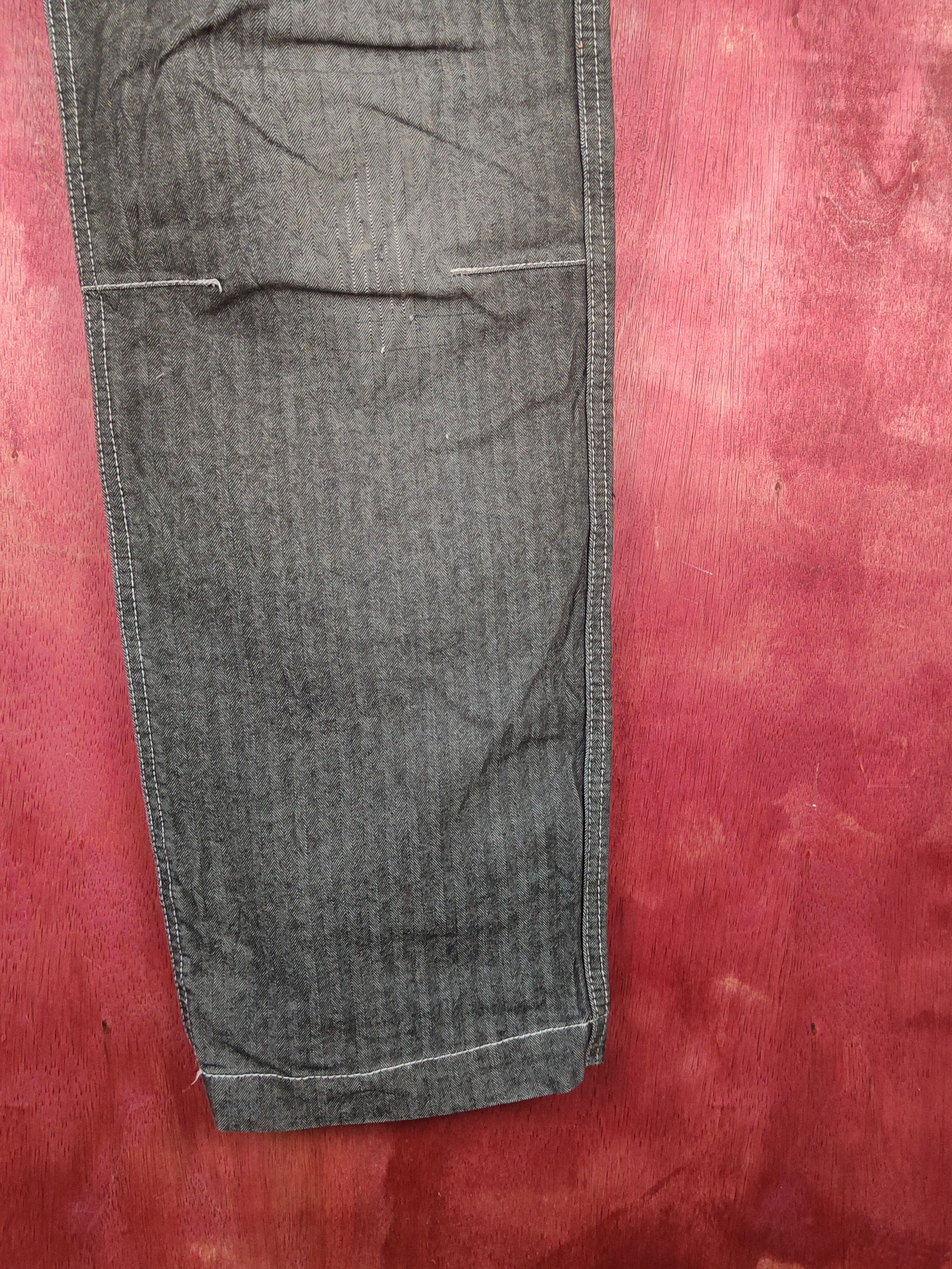 Japanese Brand Dogman Black Faded Multipocket Soft Jeans #S1877 Size US 35 - 6 Thumbnail