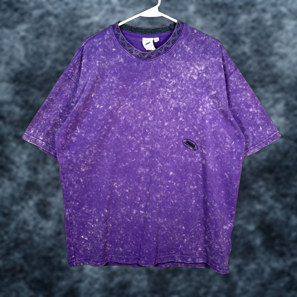 Puma Puma Perks And Mini Purple Tie-Dye T-Shirt Size Medium Mens Regular Short Sleeve Crew Neck Cotton 2020s Summer Spring Size US M / EU 48-50 / 2 - 1 Thumbnail