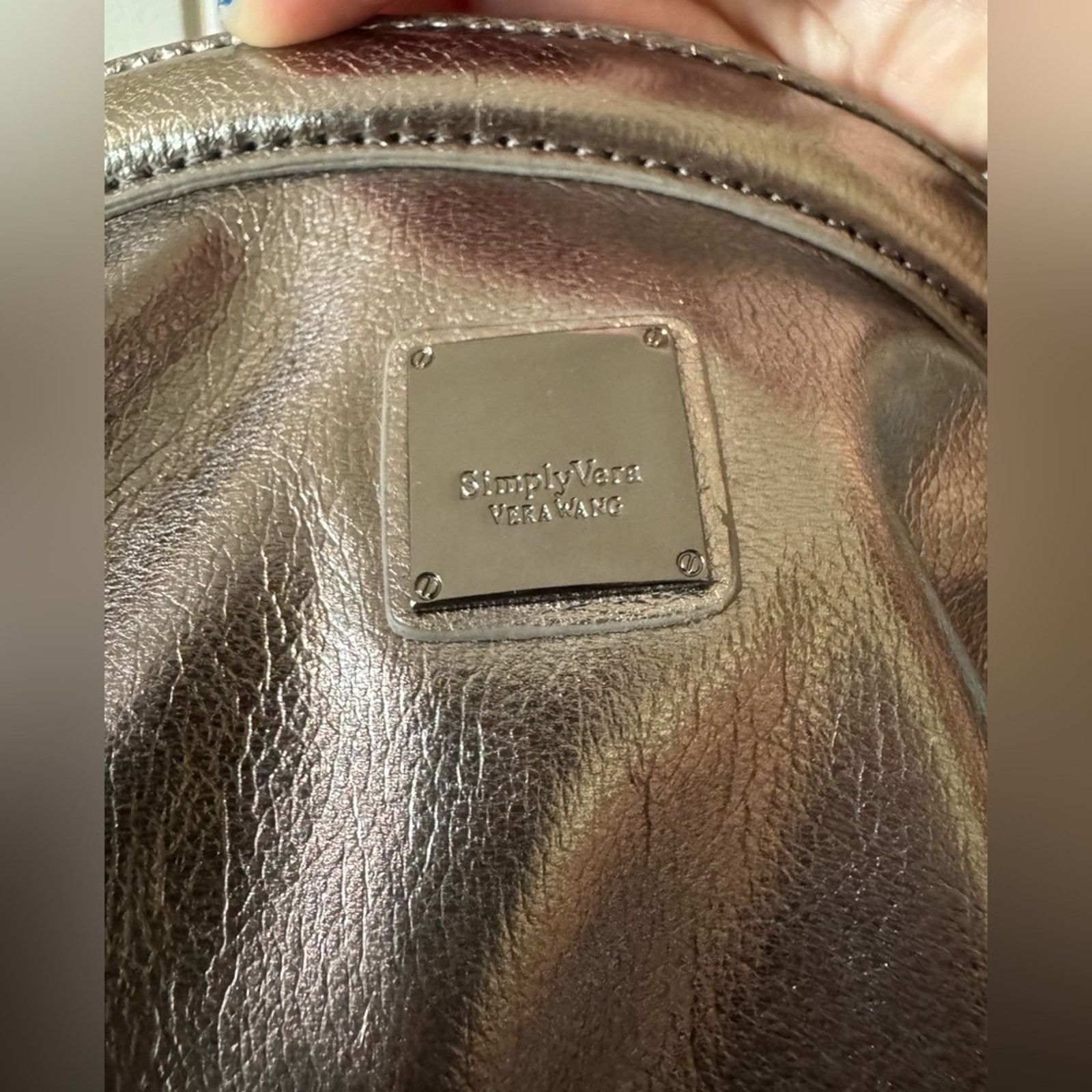 Vera Wang VERA WANG NEW Metallic Silver Clutch & Crossbody Bag Size ONE SIZE - 3 Thumbnail