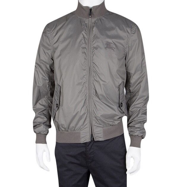 Burberry Burberry Brit Stonewashed Grey Zip Front Bomber Jacket Size US S / EU 44-46 / 1 - 20 Thumbnail
