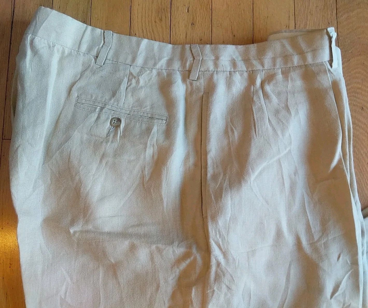 Polo Ralph Lauren Polo Ralph Lauren Pants 100% Linen Pleated Cuffed Size US 42 / EU 58 - 2 Thumbnail