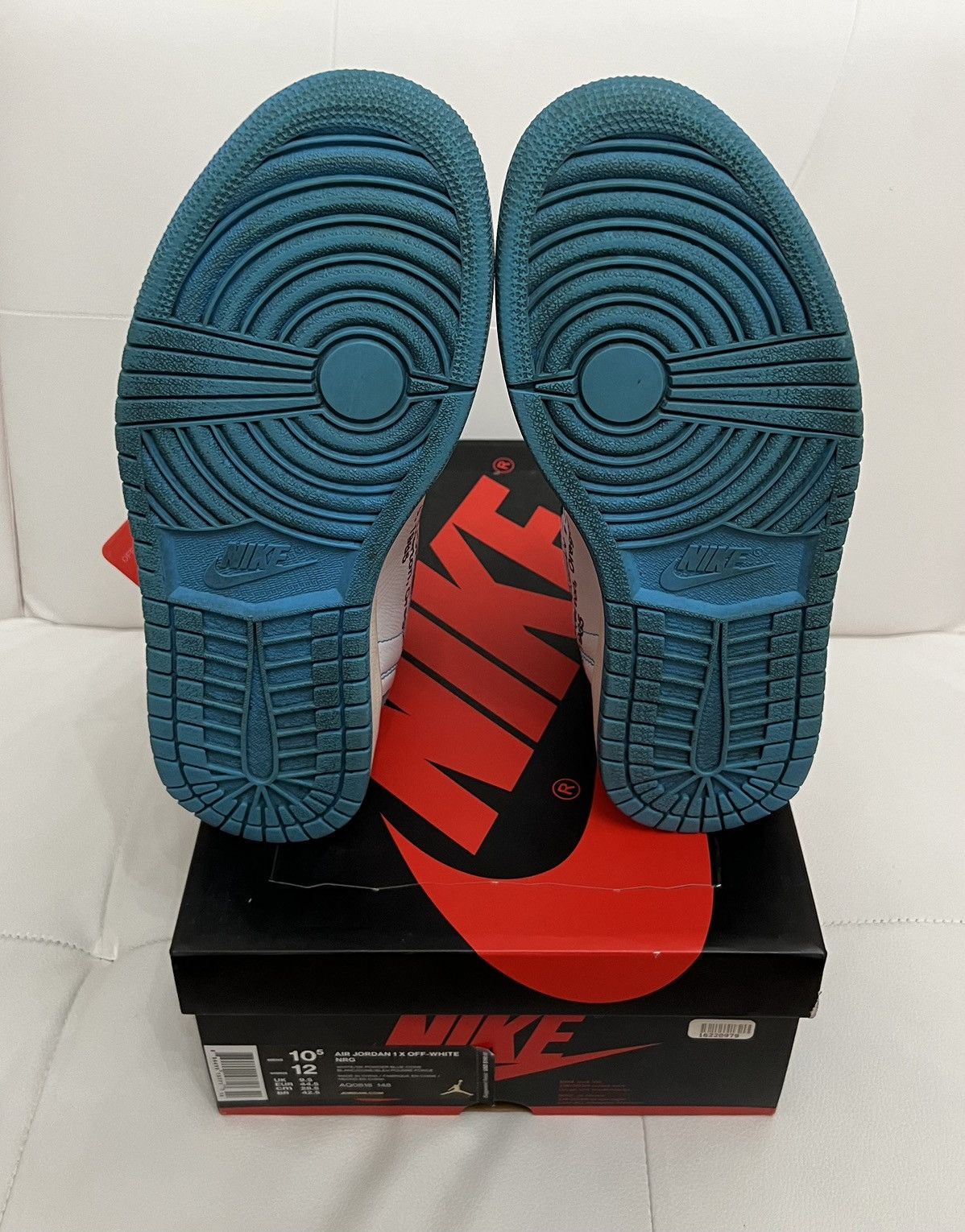 Jordan Brand × Off-White Air Jordan 1 x Off-White NRG UNC Sneakers Men’s Size 10.5 Size US 10.5 / EU 43-44 - 6 Thumbnail