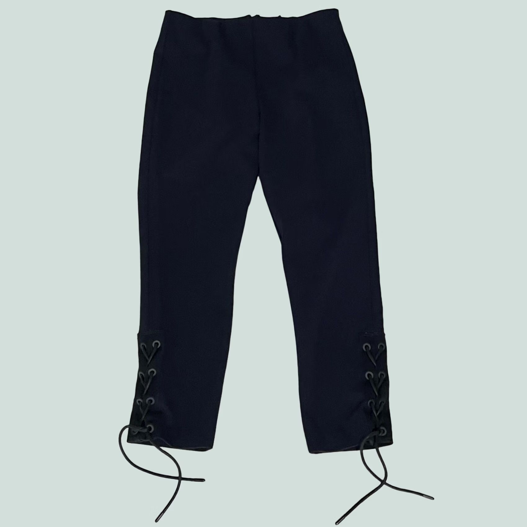 Rag & Bone rag & bone Riding Pants Simone Lace Up Ankle Navy Blue Viscose Stretch Sz 8 Size 30" / US 8 / IT 44 - 1 Thumbnail