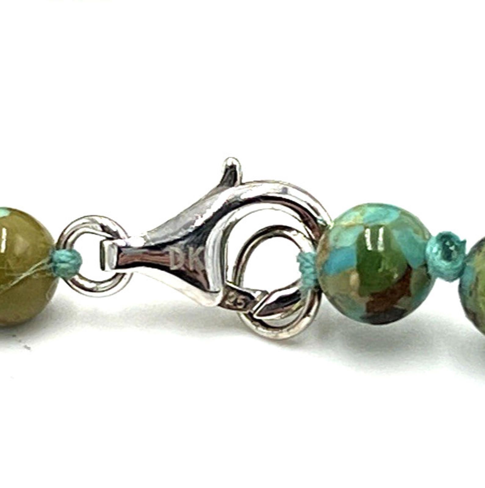 Other Dennis Kalisteo Navajo Turquoise Sterling Silver Necklace Size ONE SIZE - 5 Thumbnail