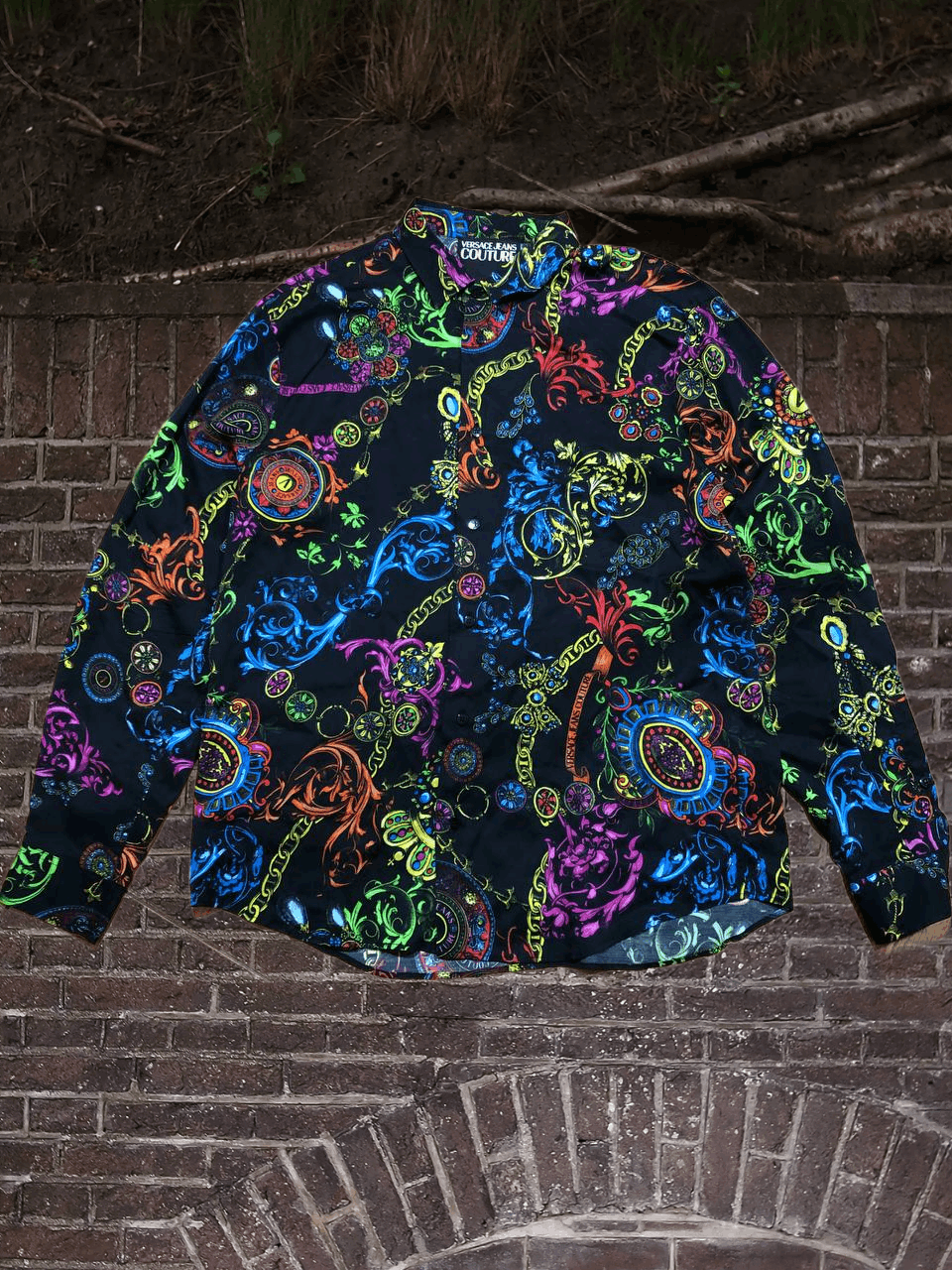 Versace Jeans Couture Versace Jeans Couture Regalia Print Shirt luxury Size US L / EU 52-54 / 3 - 1 Thumbnail
