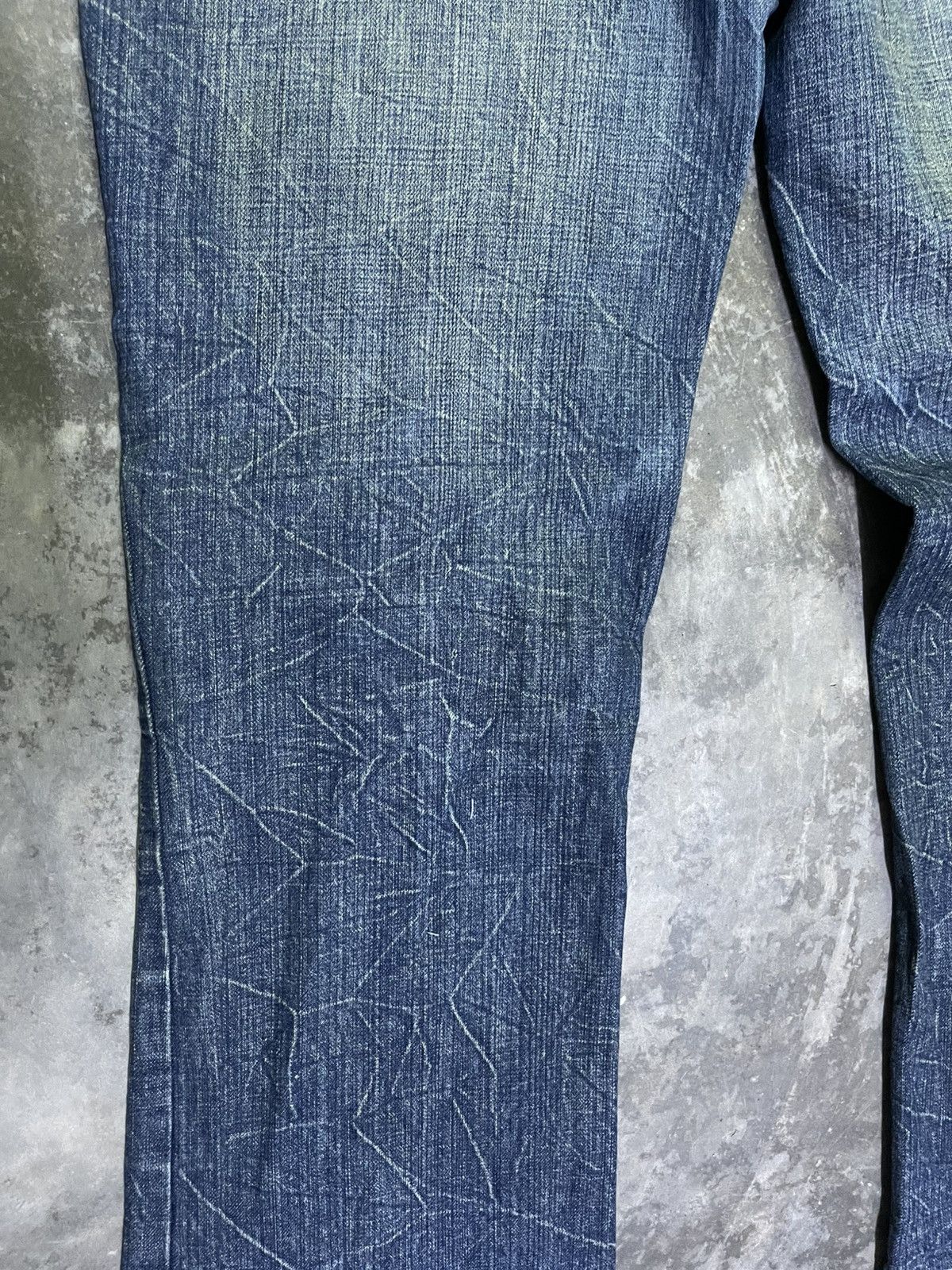 If Six Was Nine × Japanese Brand × Vintage Flare Jeans Japan Lightning Wash Scream Bootcut Jeans Size US 36 / EU 52 - 10 Thumbnail
