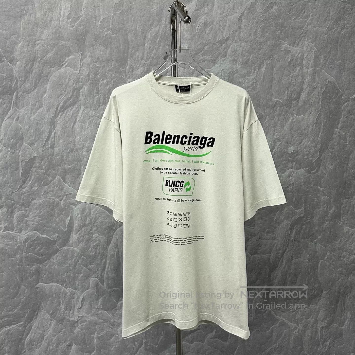 Balenciaga balenciaga eco-friendly graphic short sleeve t-shirt. Size US M / EU 48-50 / 2 - 1 Thumbnail
