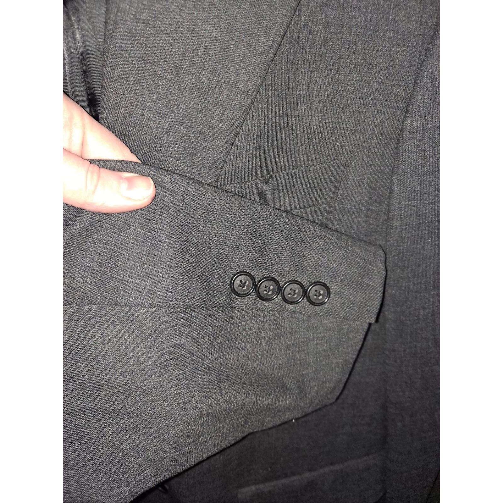 Club Room Clubroom Blazer 100% Wool Dark Gray with 2 Buttons Size 40R Size 40R - 7 Thumbnail