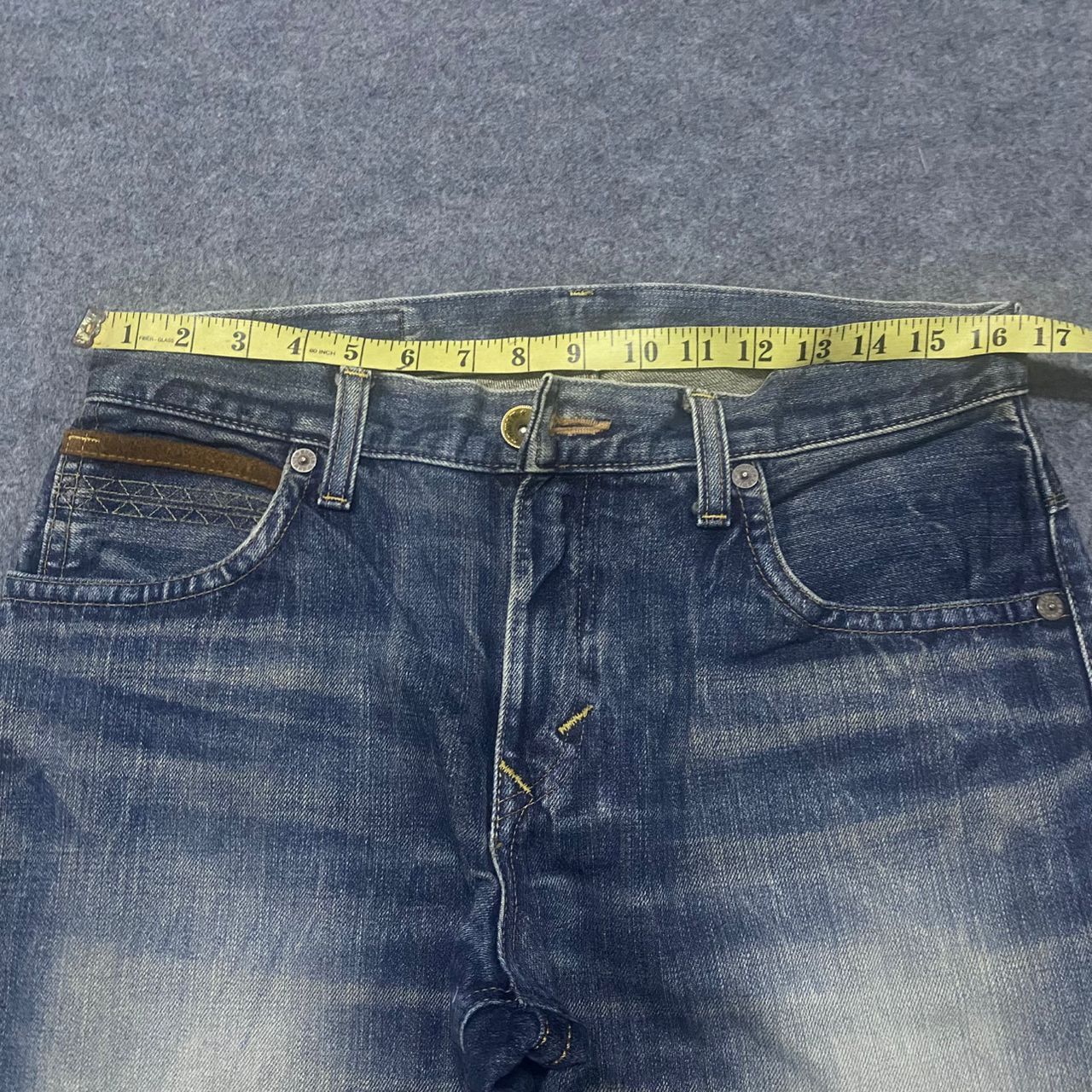 Edwin 💥Vintage Edwin Exclusive Vintage Distressed Denim Size US 33 - 3 Thumbnail
