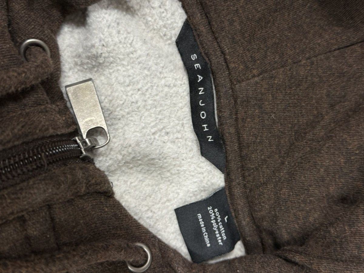 Sean John Vintage Mocha / Coffee Sean John Crest Logo Hoodie Sweater Size US L / EU 52-54 / 3 - 4 Thumbnail
