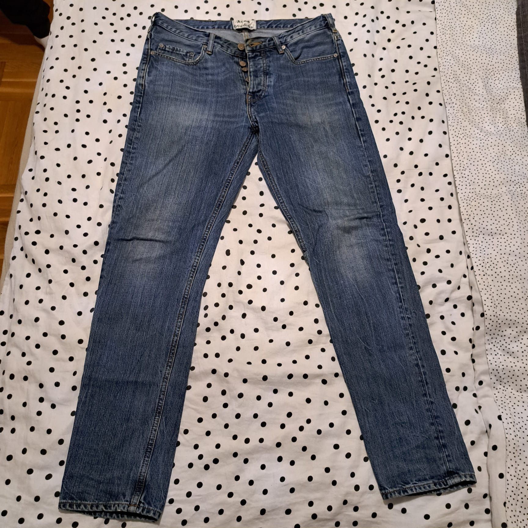 Acne Studios Town Vintage Washed Blue Denim Size US 31 - 1 Thumbnail