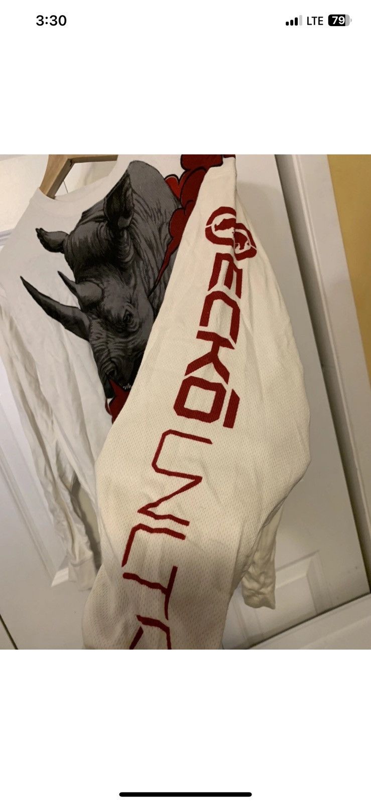 Ecko Unltd. ECKO UNLIMITED 1972 RHINO T-SHIRT MEN sz M White Red Size US M / EU 48-50 / 2 - 6 Thumbnail
