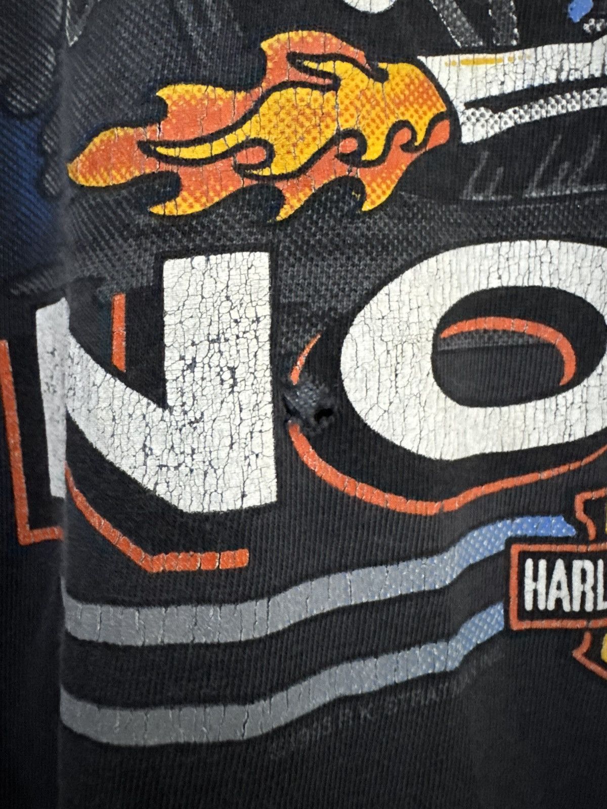 Harley Davidson Vintage 1993 Harley Davidson Fear Not Tee Size US XXL / EU 58 / 5 - 3 Thumbnail