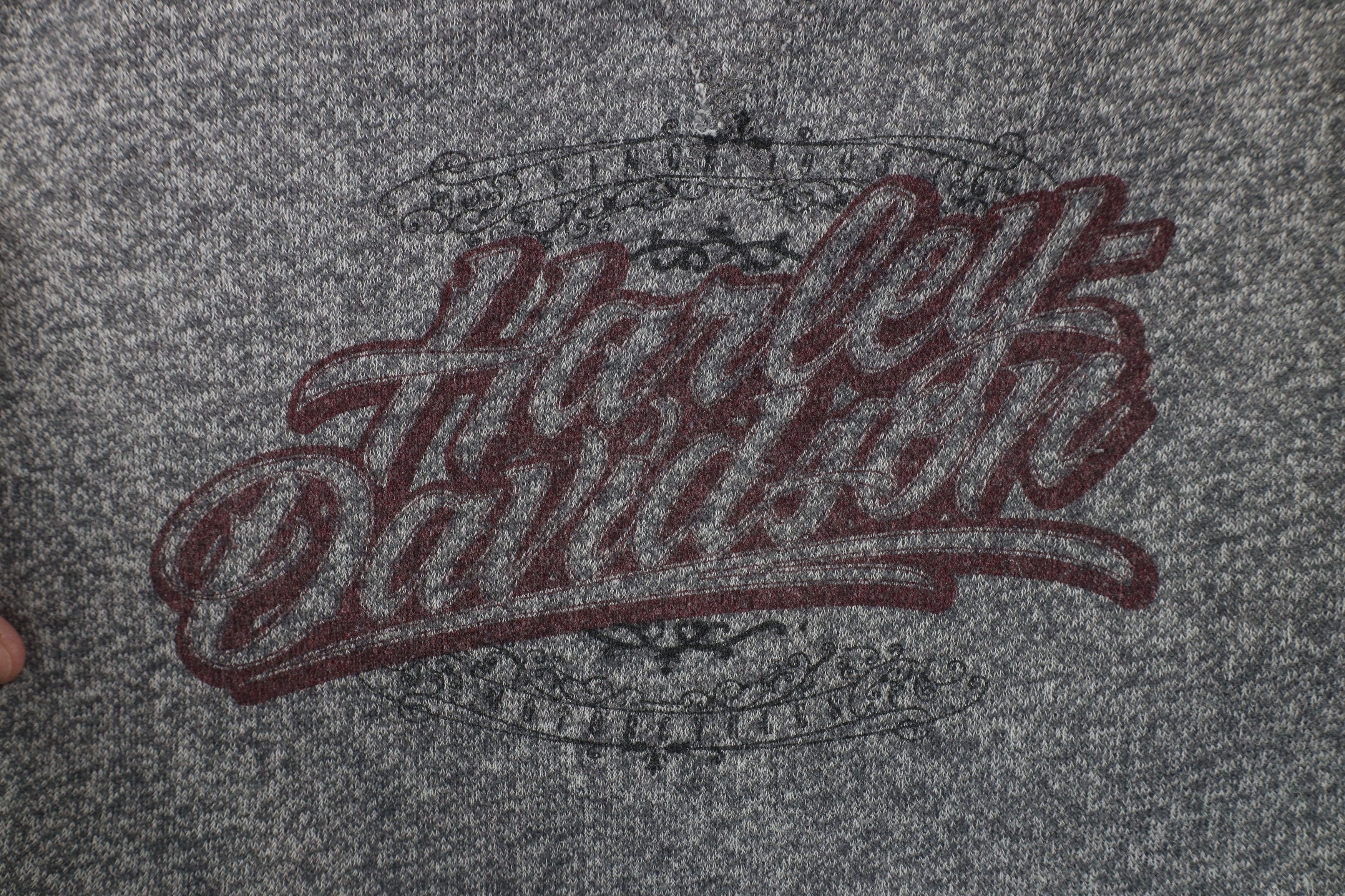Harley Davidson × Vintage Vintage Harley Davidson Spell Script Jersey Knit Sweatshirt Size M / US 6-8 / IT 42-44 - 4 Thumbnail