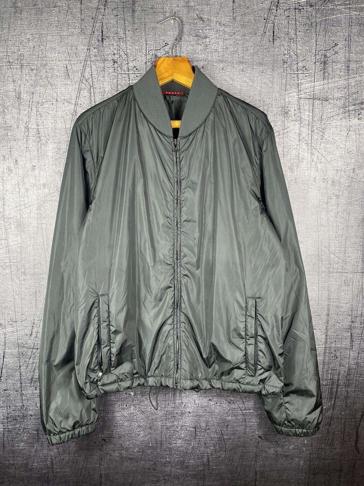 Prada Vintage Prada Black Tab Nylon Bomber Jacket 00’s Size US L / EU 52-54 / 3 - 1 Thumbnail