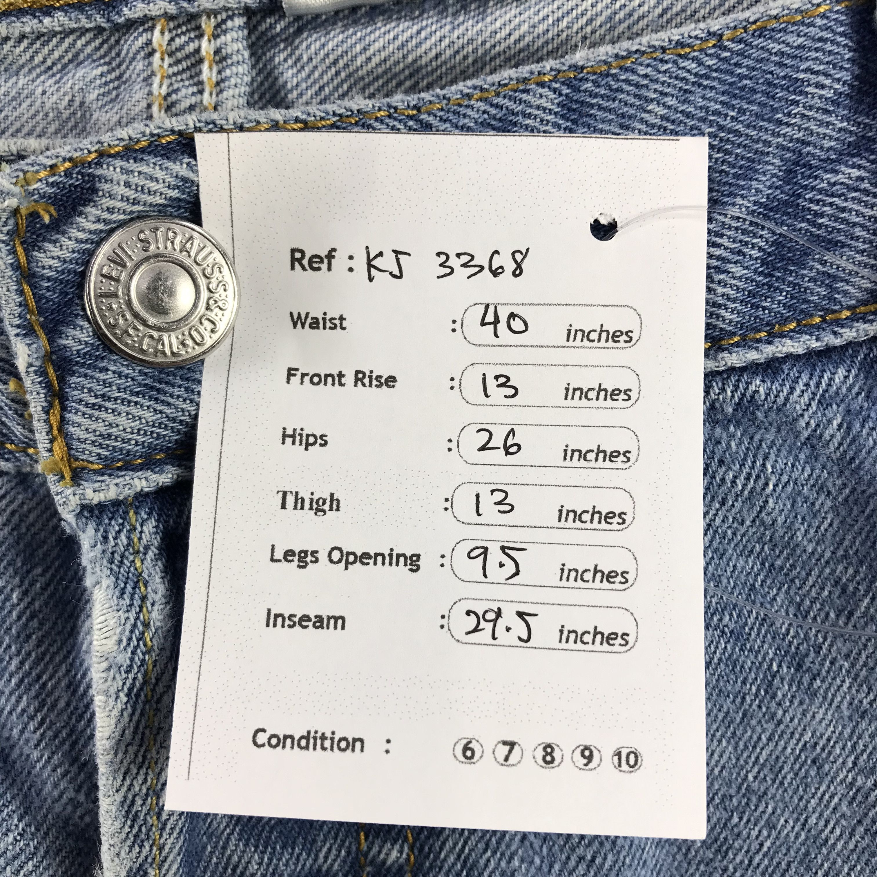 Levi's Vintage Levis 501 Jeans Medium Wash KJ3368 Size US 40 / EU 56 - 14 Thumbnail