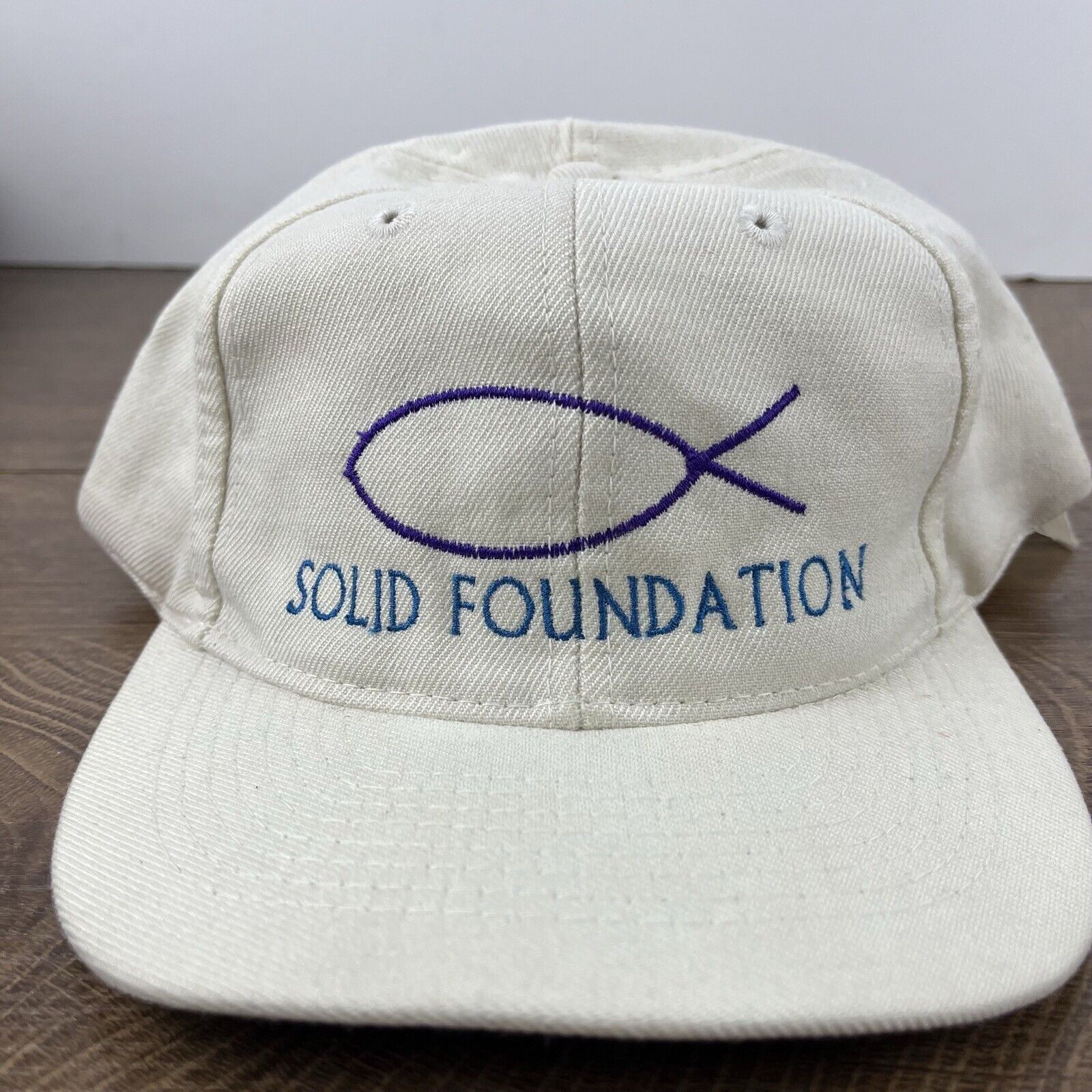 Other Solid Foundation Hat Snapback Hat White Hat Adjustable White Size ONE SIZE - 6 Thumbnail