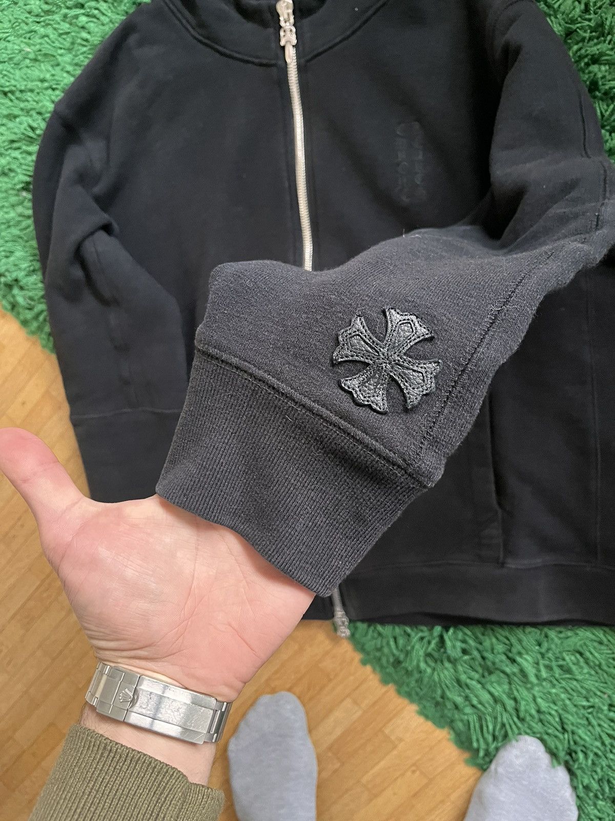 Chrome Hearts Chrome Hearts Leather Patches Zip Hoodie Size US L / EU 52-54 / 3 - 2 Thumbnail