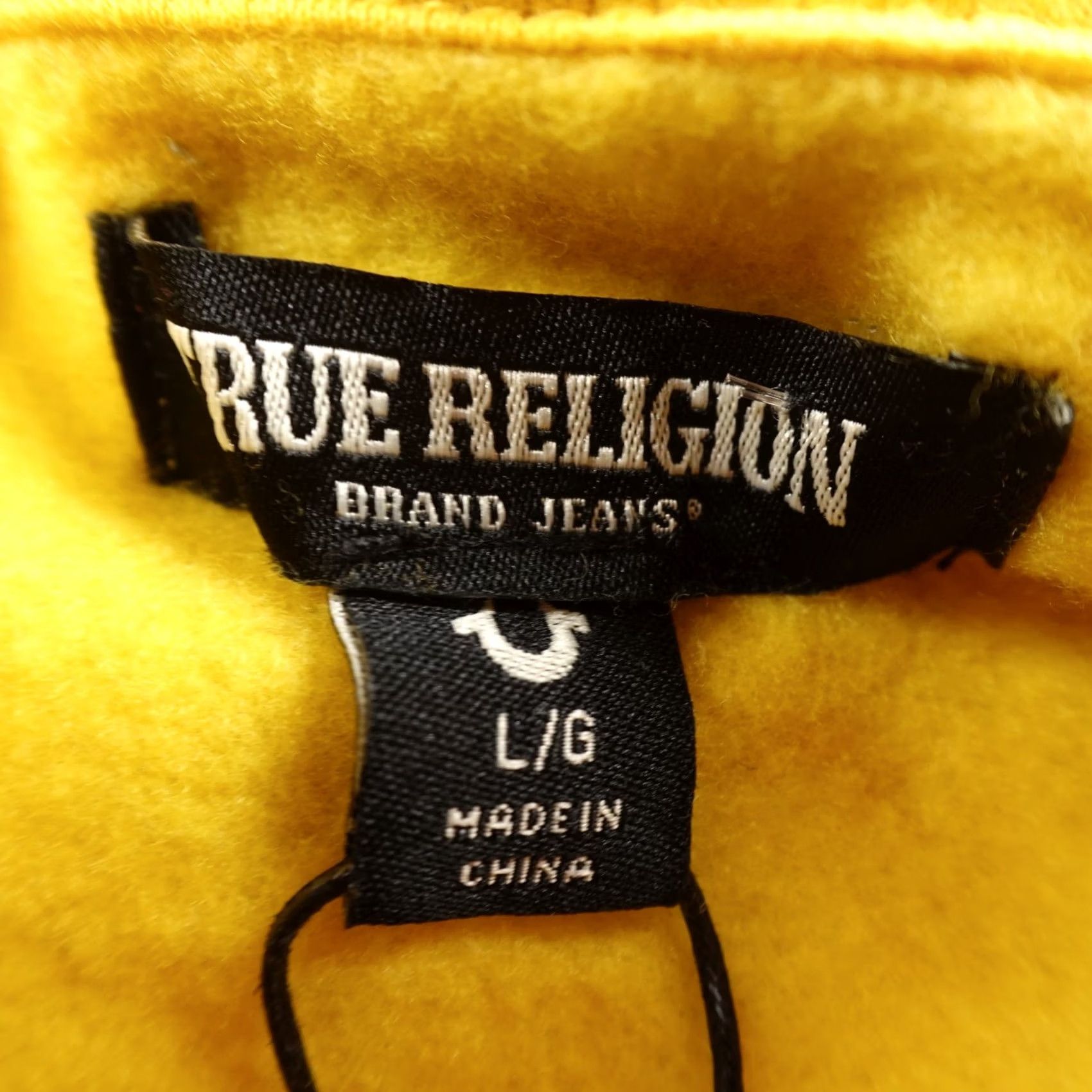 True Religion NEW True Religion Hoodie Mens L Yellow Buddha Full Zip Sweatshirt Sweater Jacket Size US L / EU 52-54 / 3 - 5 Thumbnail