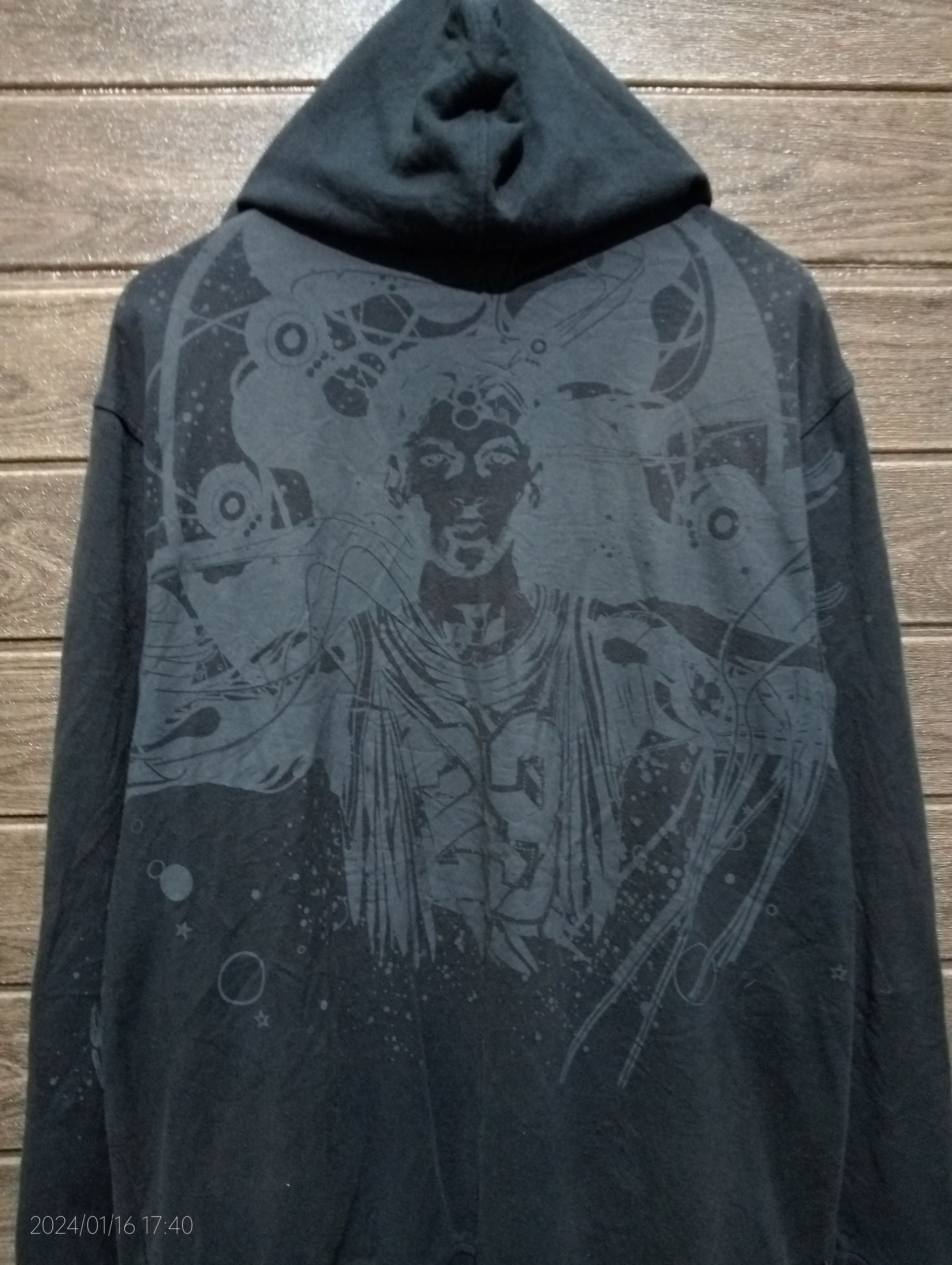 image of Jordan NBA Vintage Air Jordan Michael Jordan No. 23 Black Hoodie, Men's (Size Medium)