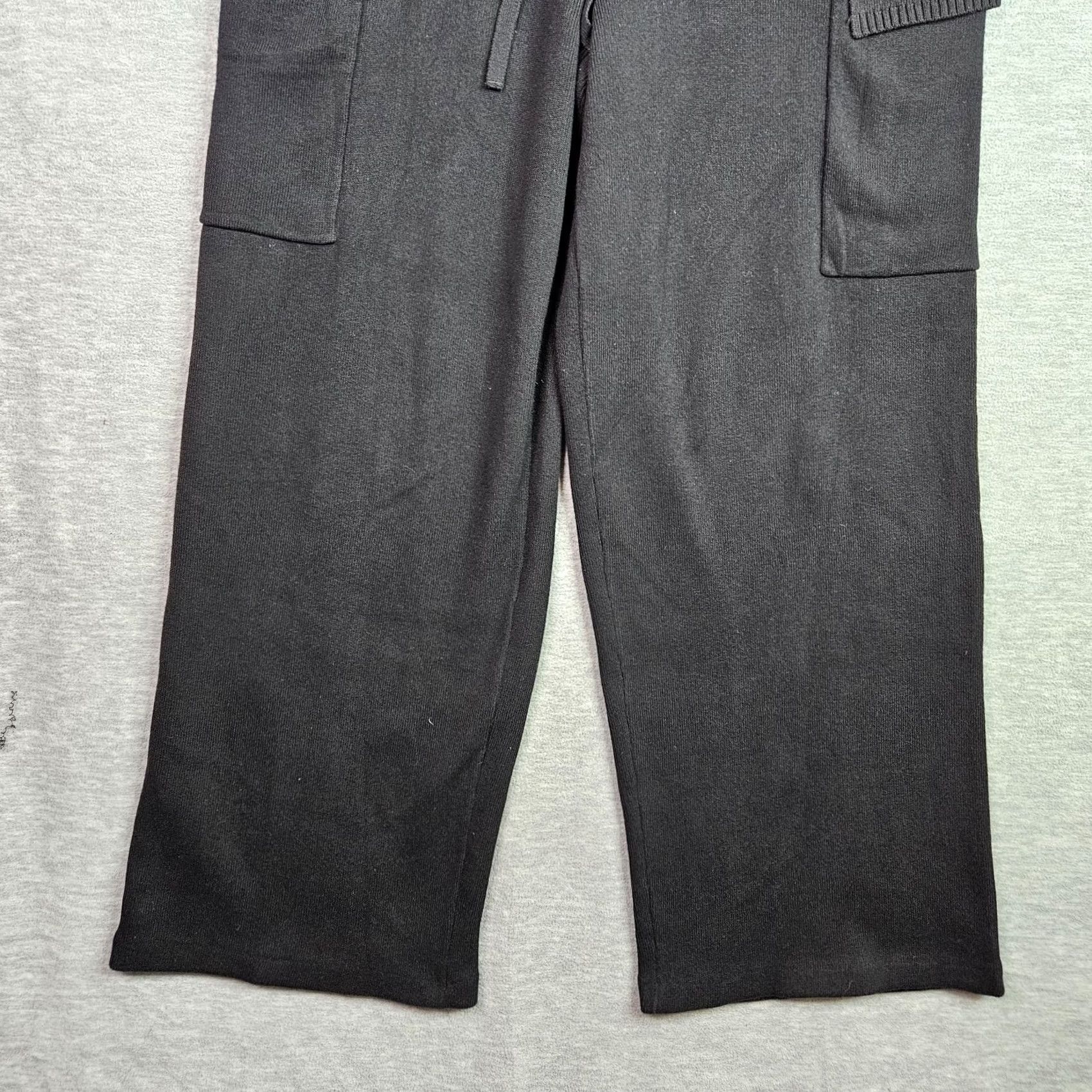 Alo Alo Yoga Pants Women Large Black Straight Leg Stretch Athleisure Lounge Size 36" / US 14 / IT 50 - 4 Thumbnail