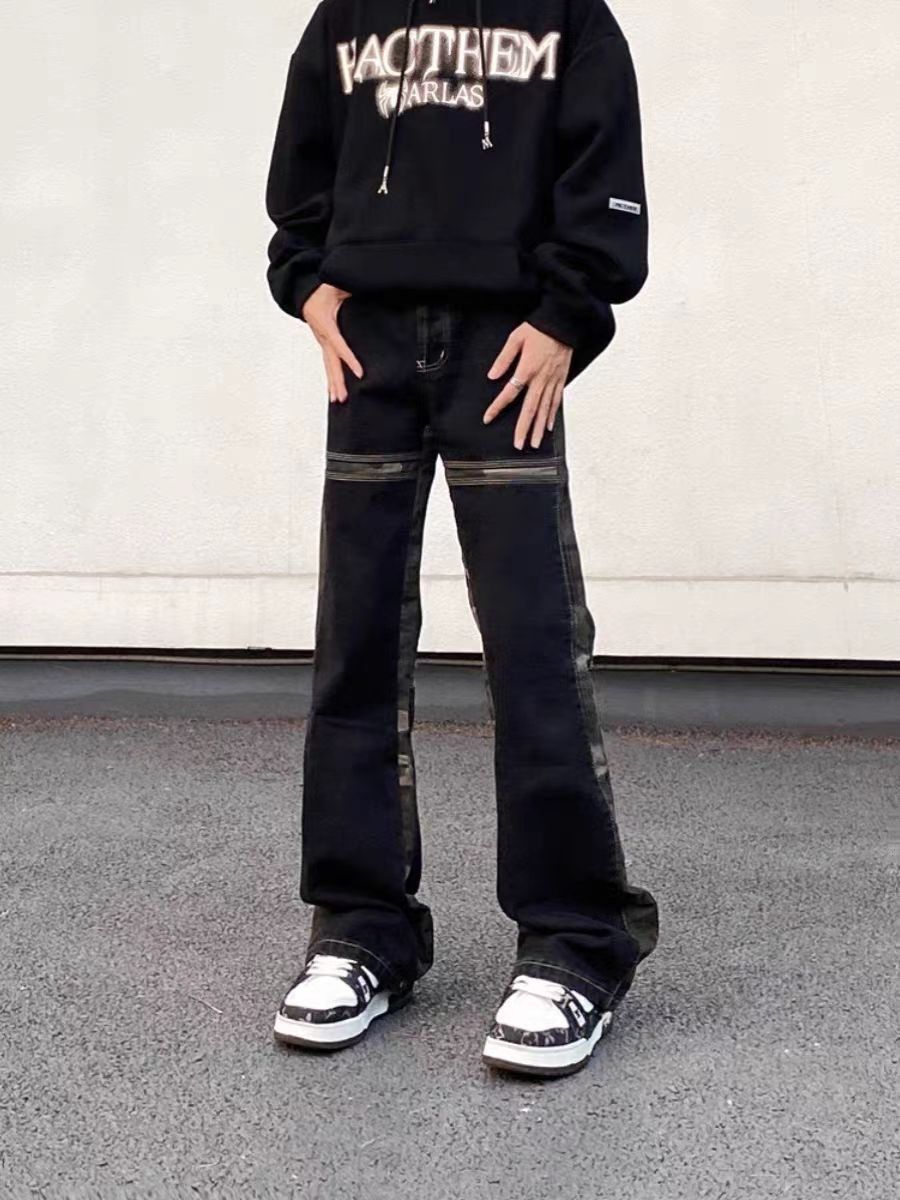 Japanese Brand × Jean High Street Vintage Camouflage Spliced Jeans Size US 32 / EU 48 - 1 Thumbnail