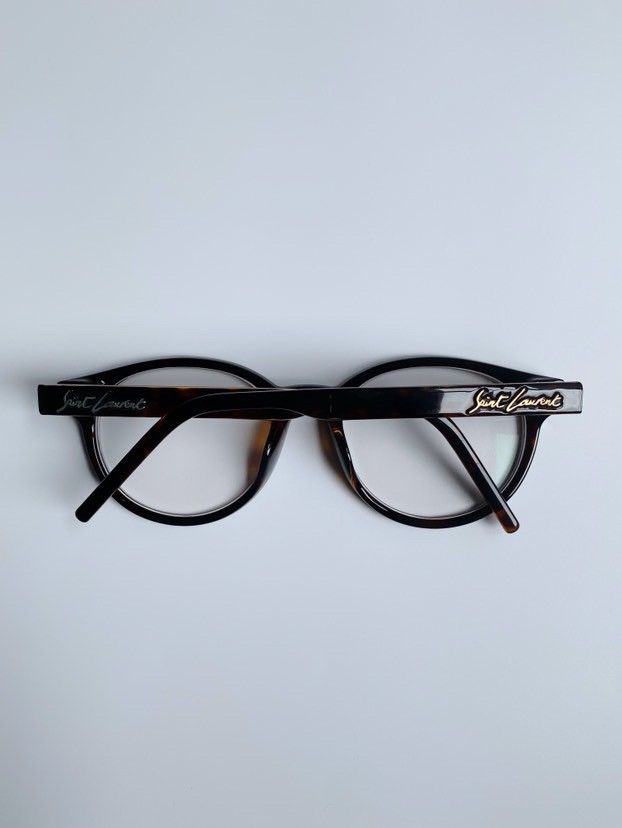 Saint Laurent Paris SAINT LAUREN PARIS EYEGLASSES FRAMES TORTOISE ROUND FULL RIM Size ONE SIZE - 5 Thumbnail