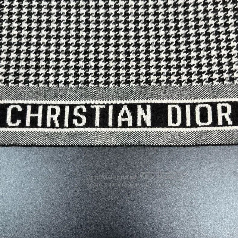 Dior Dior Black and white checkered classic logo cashmere sweat Size S / US 4 / IT 40 - 7 Thumbnail